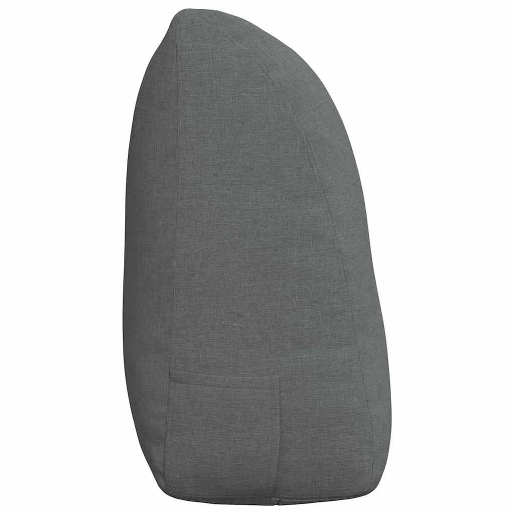 Poglavni vzglavnik Temno siva 120 x 24 x 50 cm blago - slika 7
