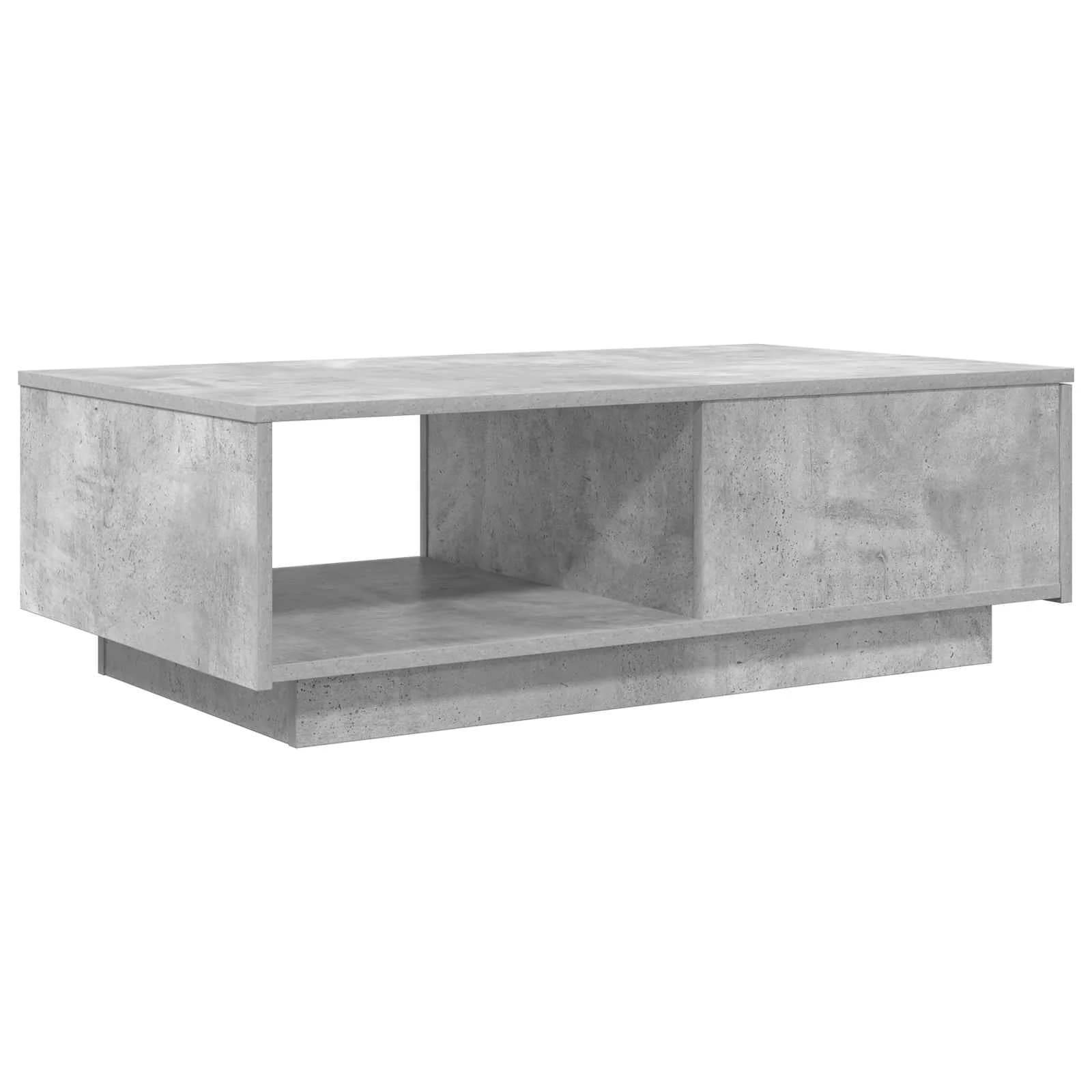 Klubska miza Betonsko siva 95 x 55 x 31 cm Inženirski les - slika 8