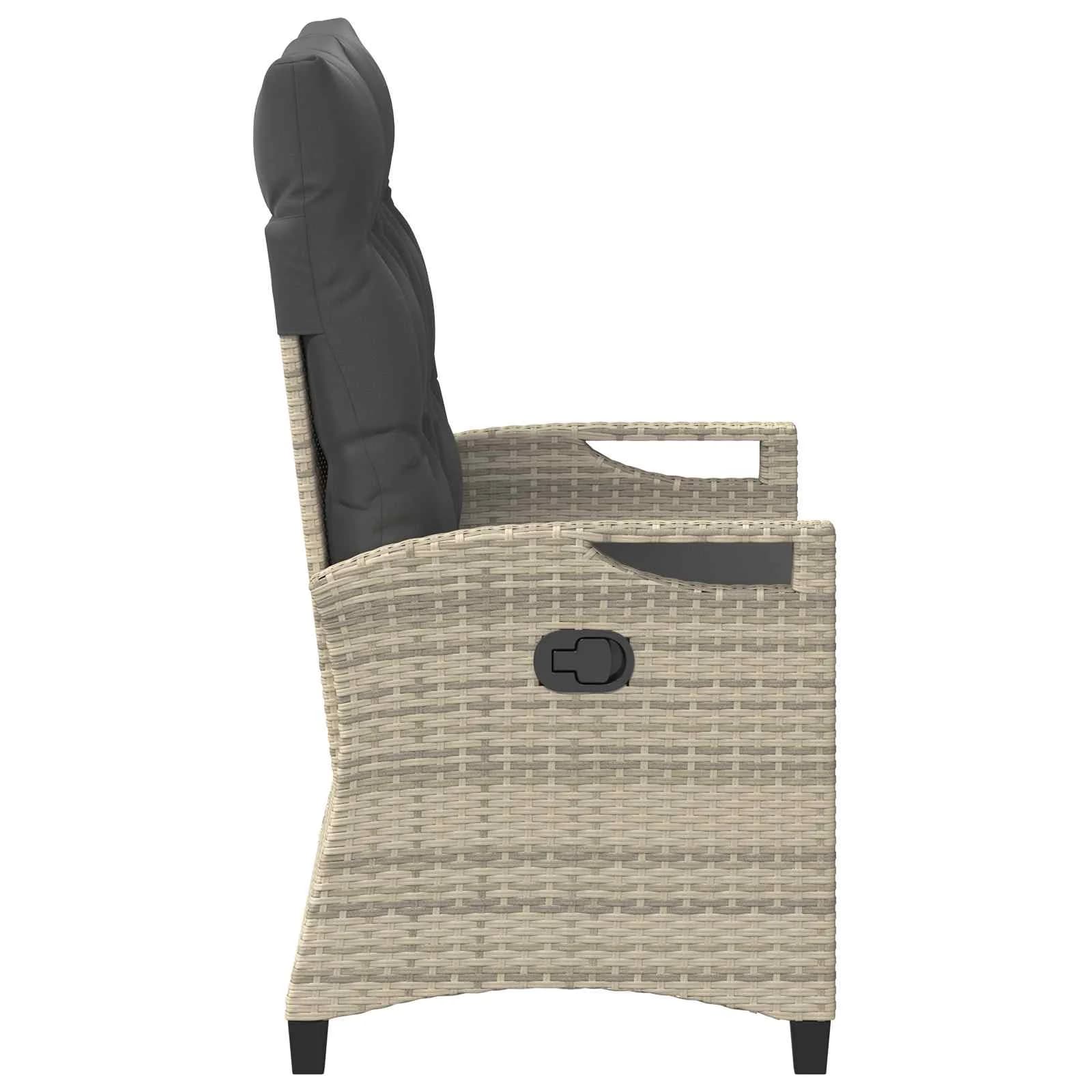 Vrtna klop z blazino 105 x 60 x 112 cm jeklo - slika 5