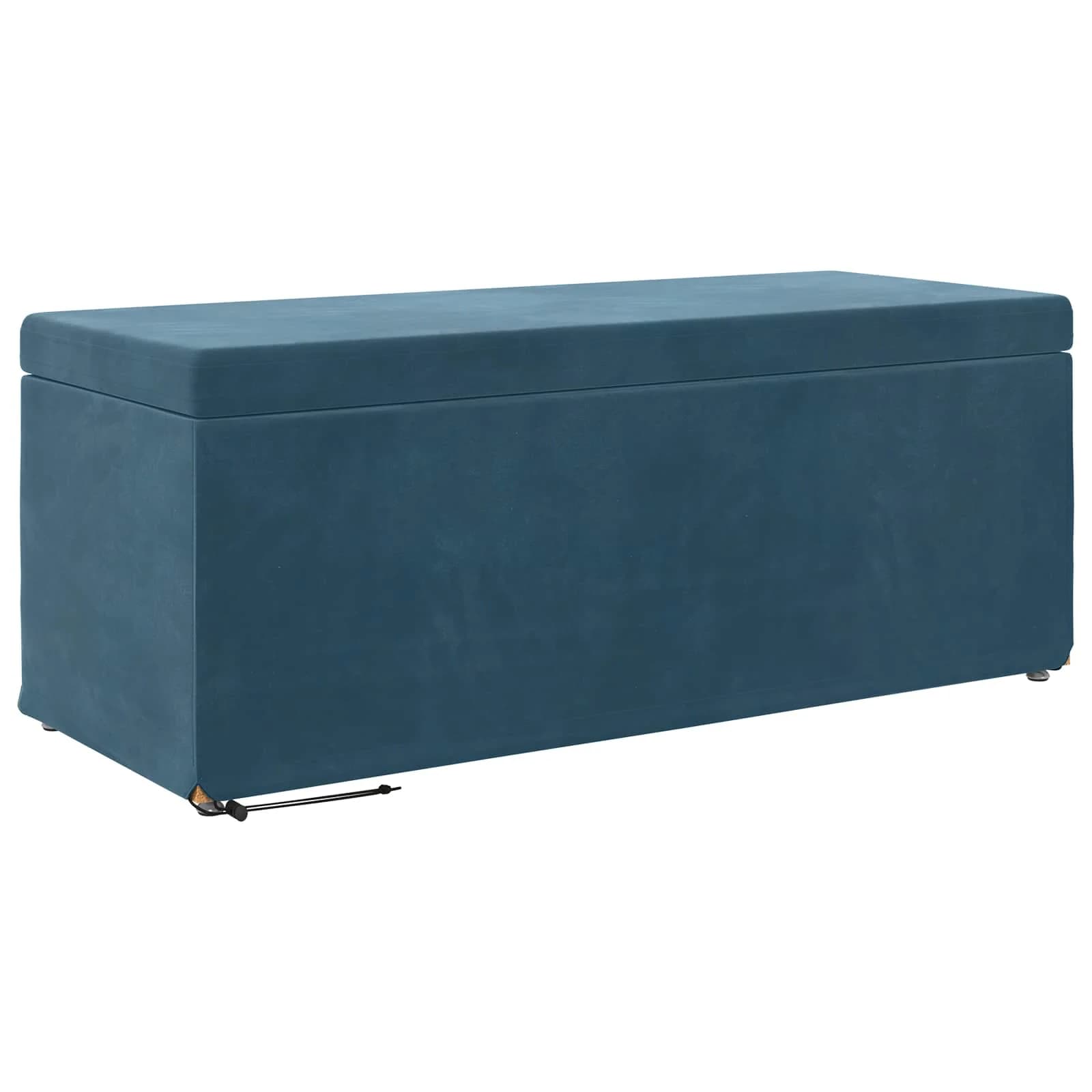 Stolica Modra 101 x 41 x 40 cm Samet in Umetno Leseno - slika 2