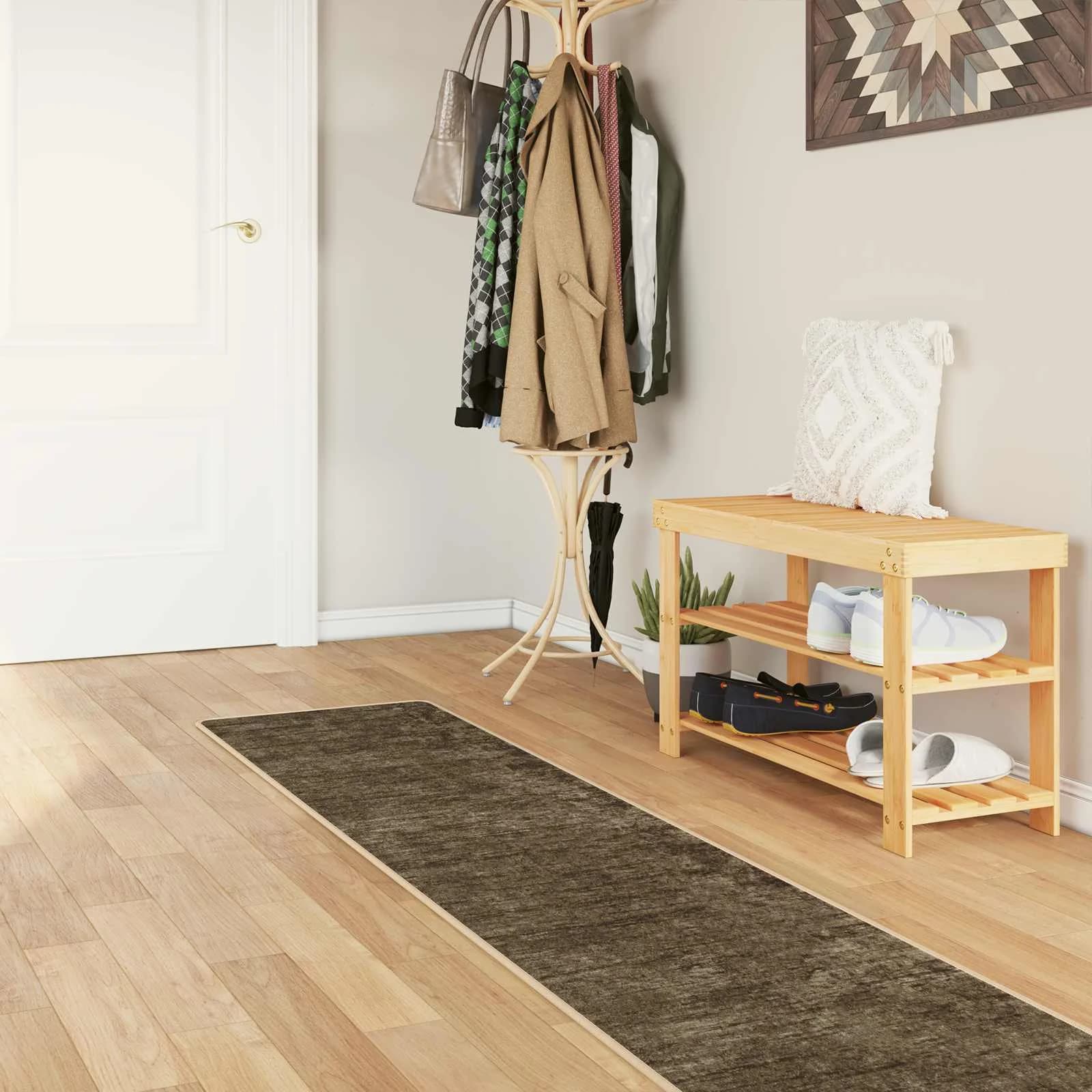Preproga runner MARSA Gošča zelena 50 x 400 cm Poliester in PVC