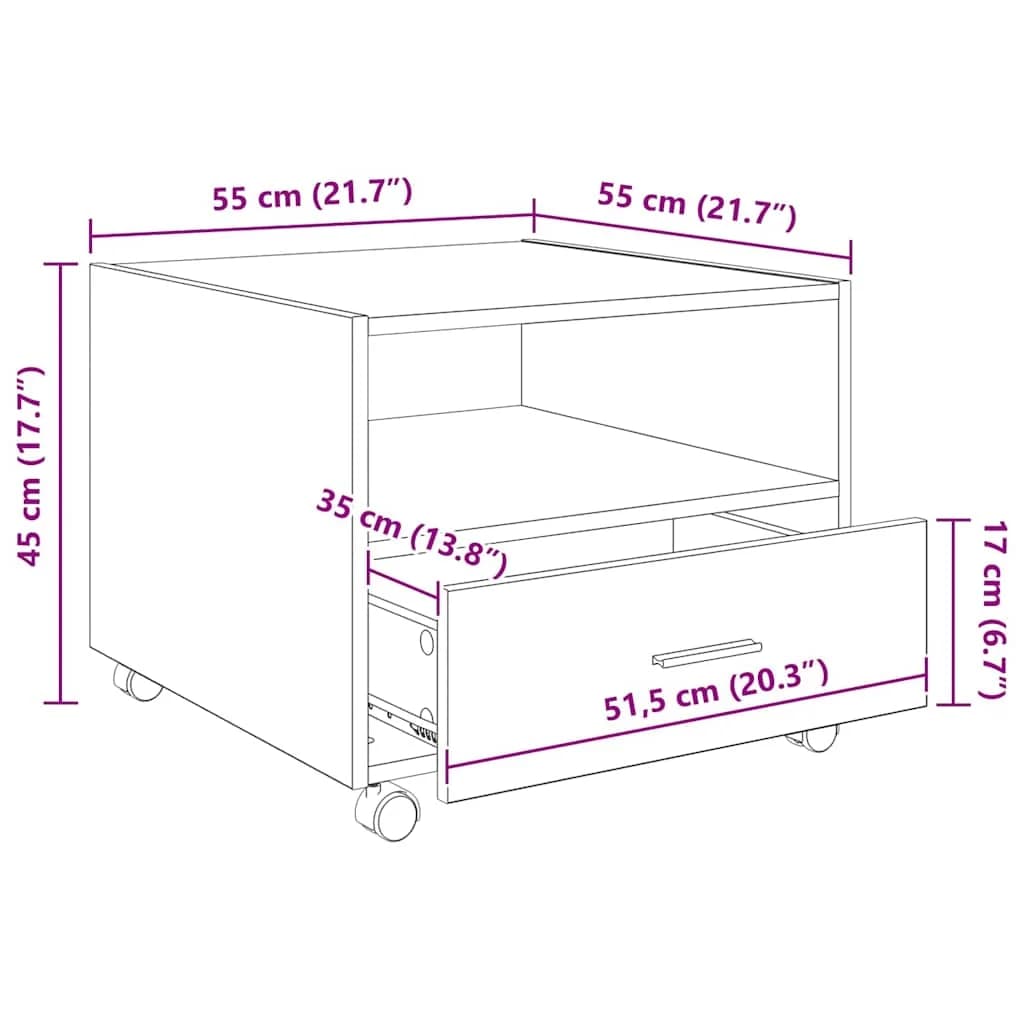 Klubska miza Star les 55 x 55 x 45cm Inženirski les - slika 12