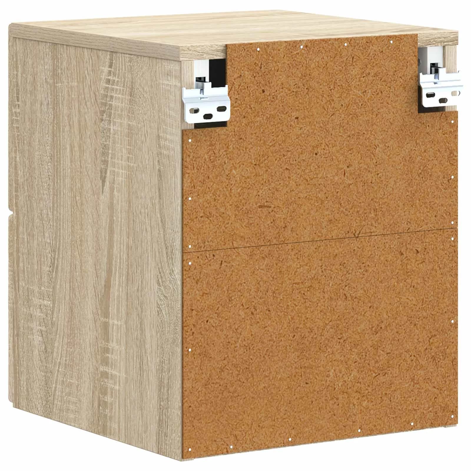Stenski nočni omarici Sonoma hrast 34,5 x 33 x 40 cm - slika 6