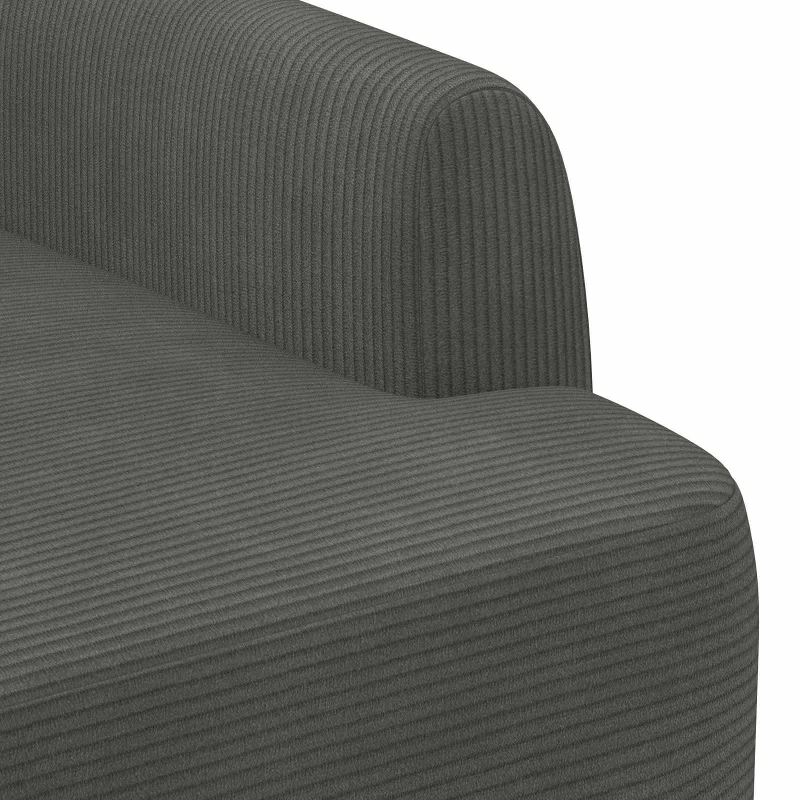 Dvojnica s gumbi Temno siva 116 x 67 x 81 cm Žametna tkanina - slika 6
