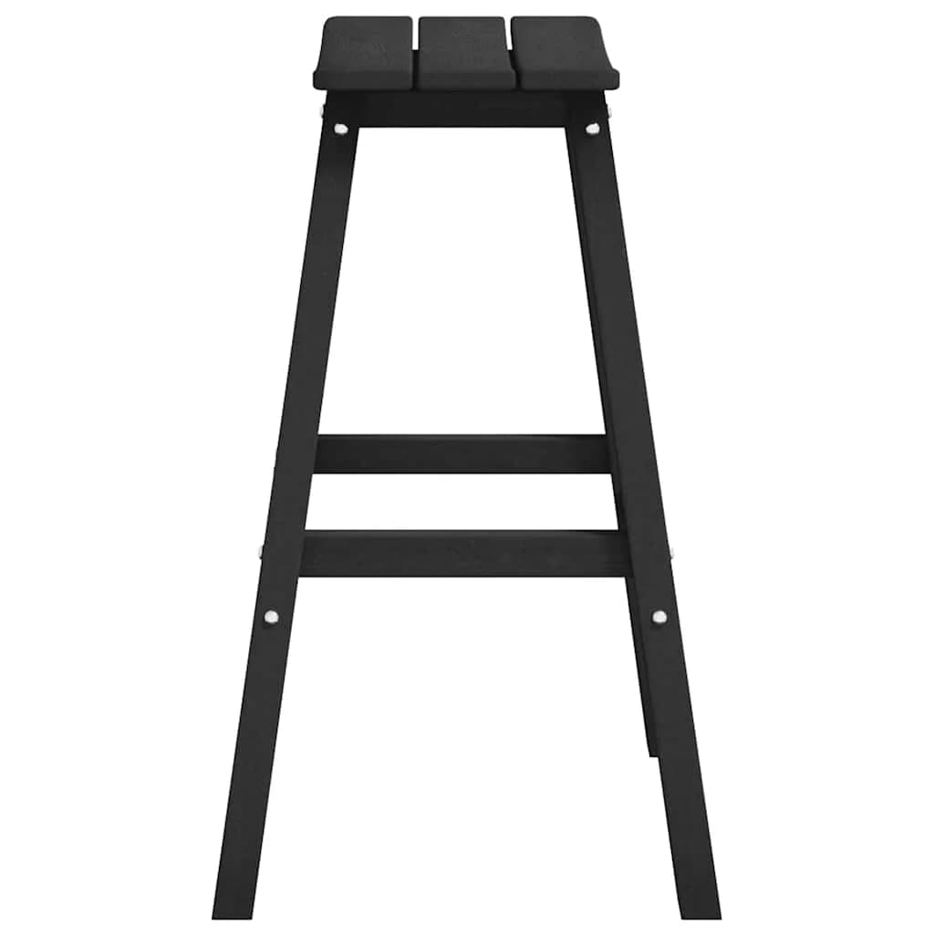 Barski stol 2 kos Črna 52 x 43 x 73,5 cm HDPE - slika 6