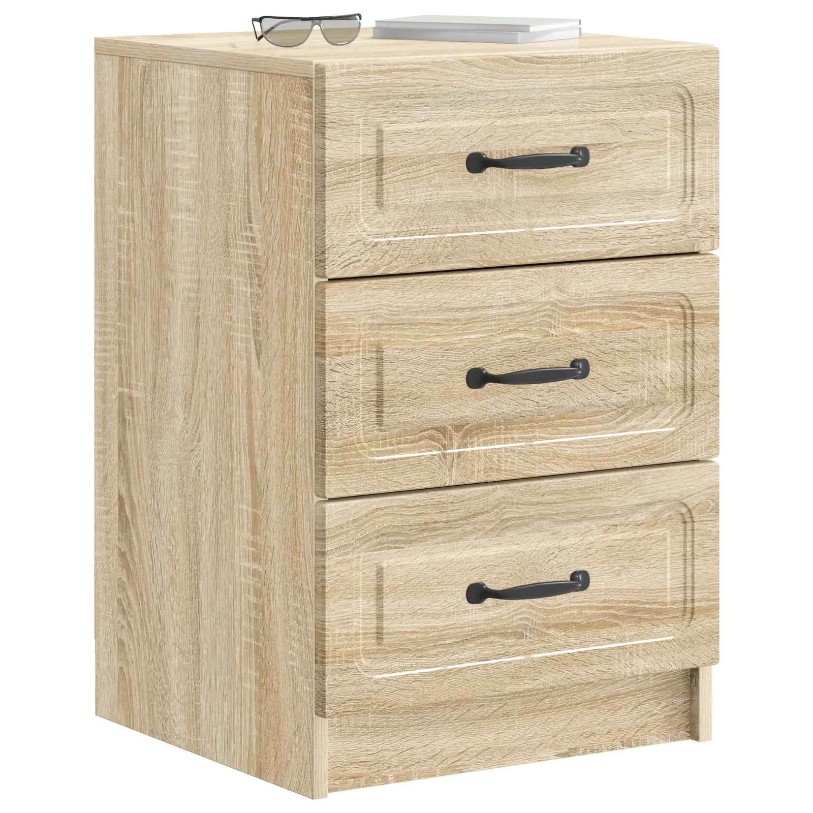 Nočna omarica Sonoma hrast 43 x 41 x 63,5 cm Inženirski les - slika 3