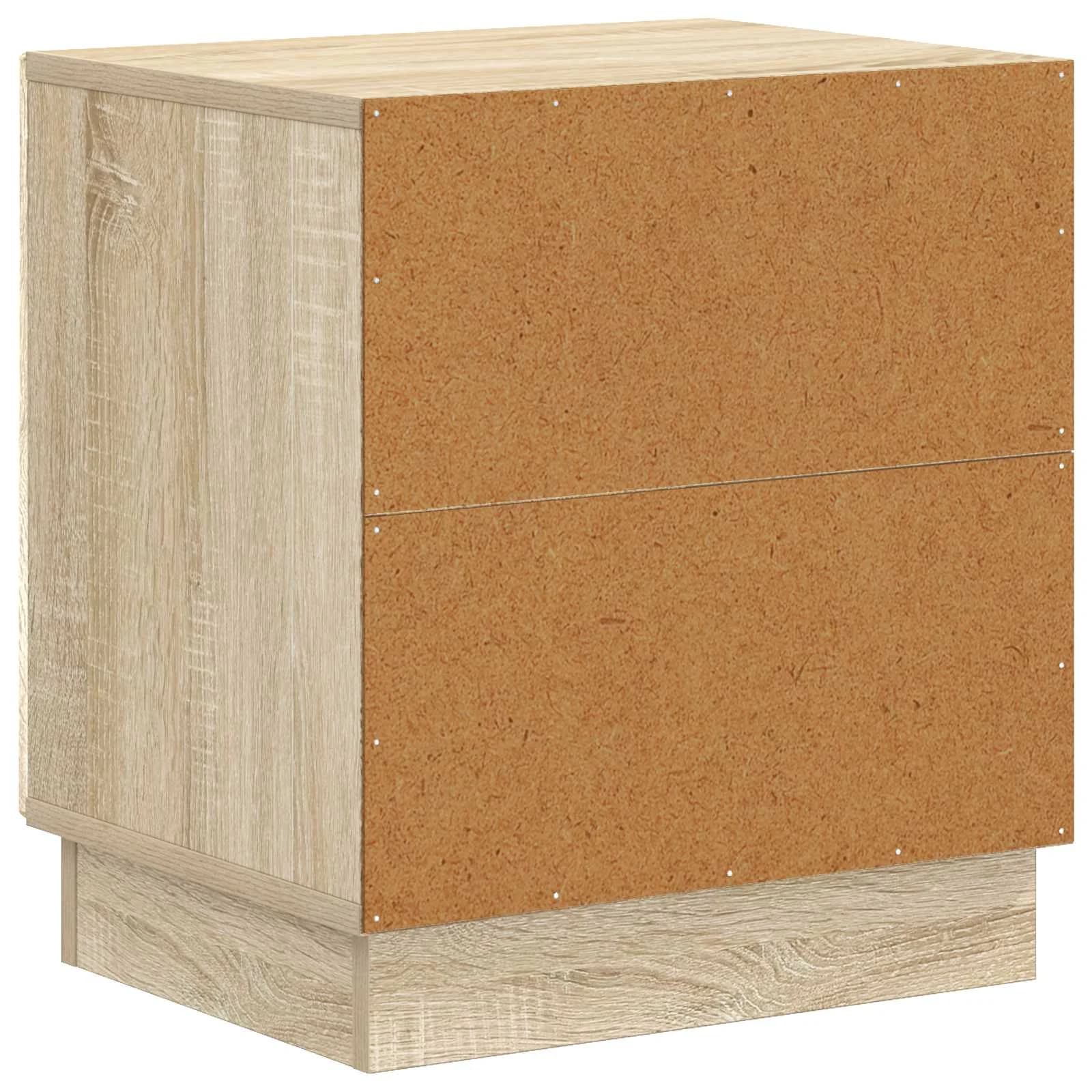 Nočna omarica Sonoma hrast 43 x 34,5 x 47 cm Inženirski les - slika 8