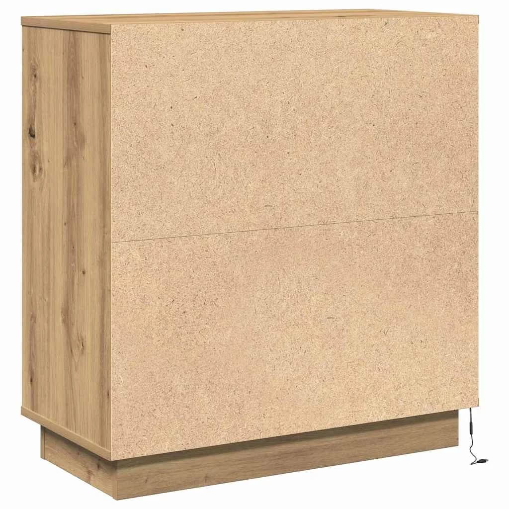 Nočna omarica Umetni hrast 71 x 34,5 x 75 cm Inženirski les - slika 10