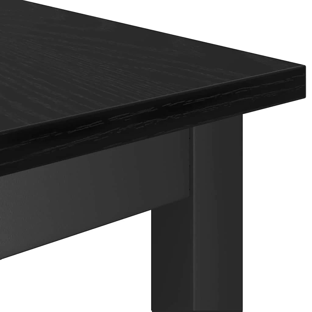 Jedilna klop 100 x 32,5 x 48,5 cm 2 kos Inženirski les in jeklo - slika 7