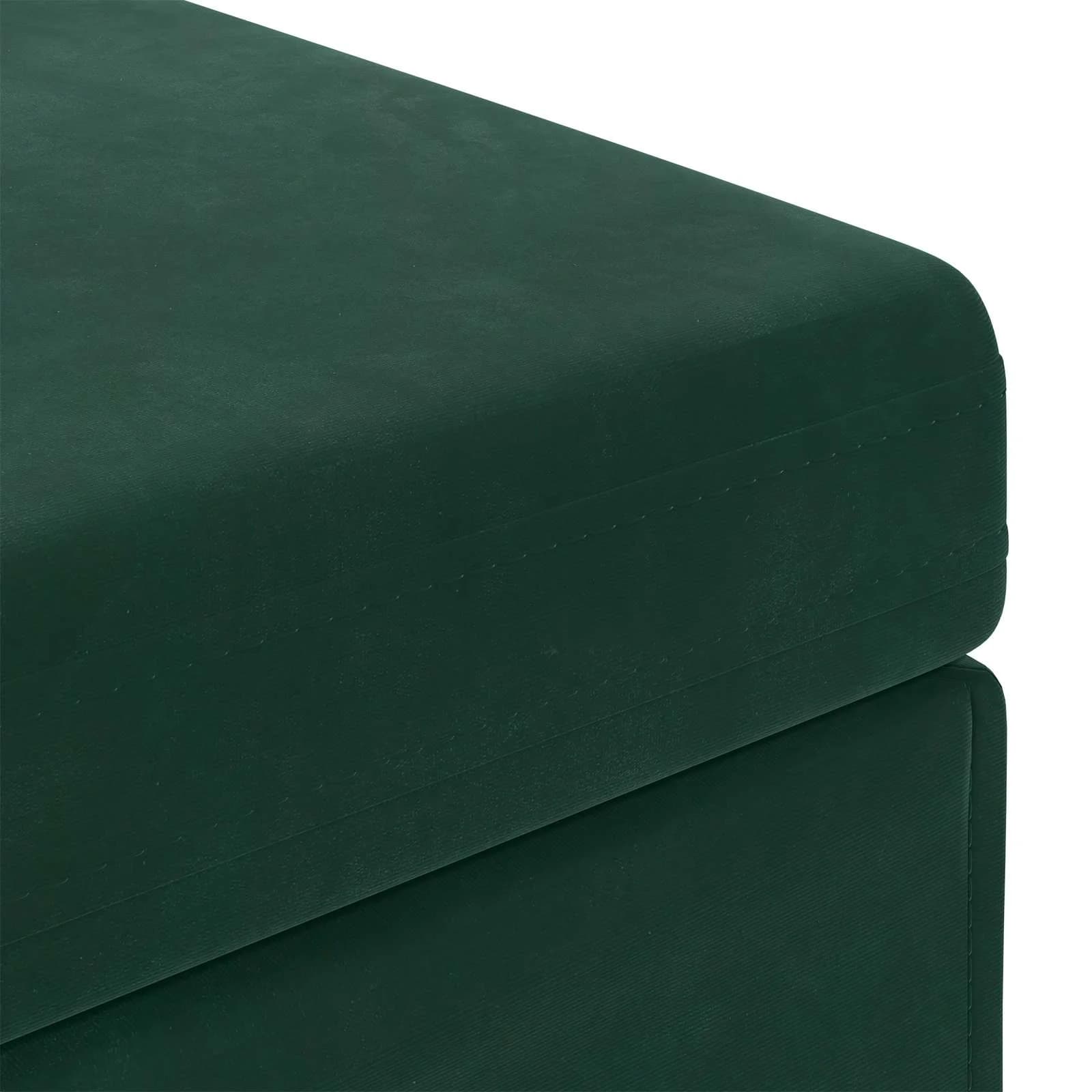Stolica Temno zelena 41 x 41 x 40 cm Samet in Umetno Leseno - slika 5