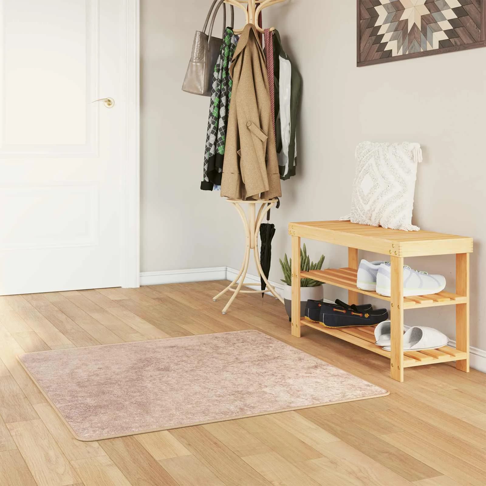 Preproga runner MARSA Peščena 100 x 100 cm Poliester in PVC