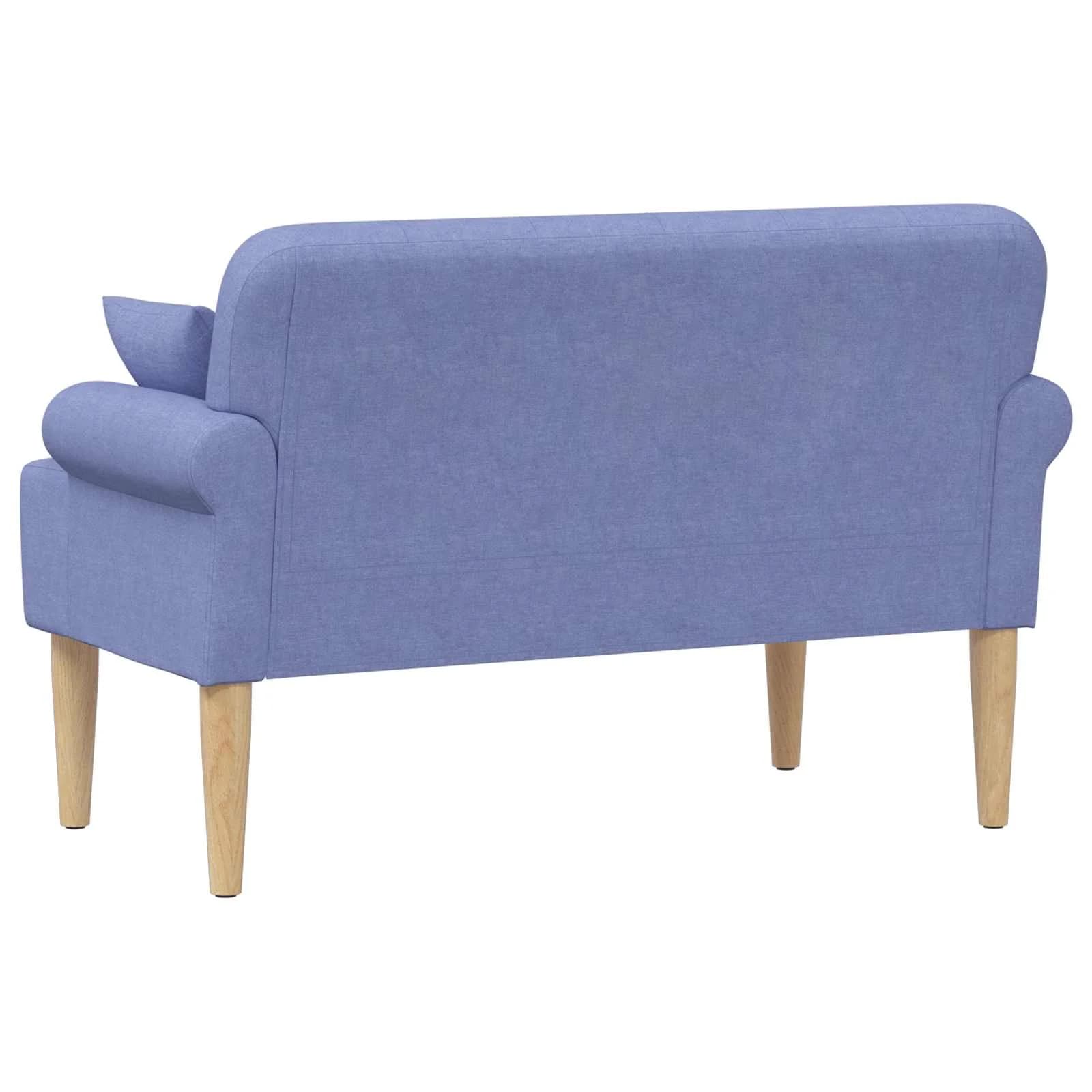 Dvojnica s gumbi Jeans modra 120 x 65 x 79 cm Blago - slika 5