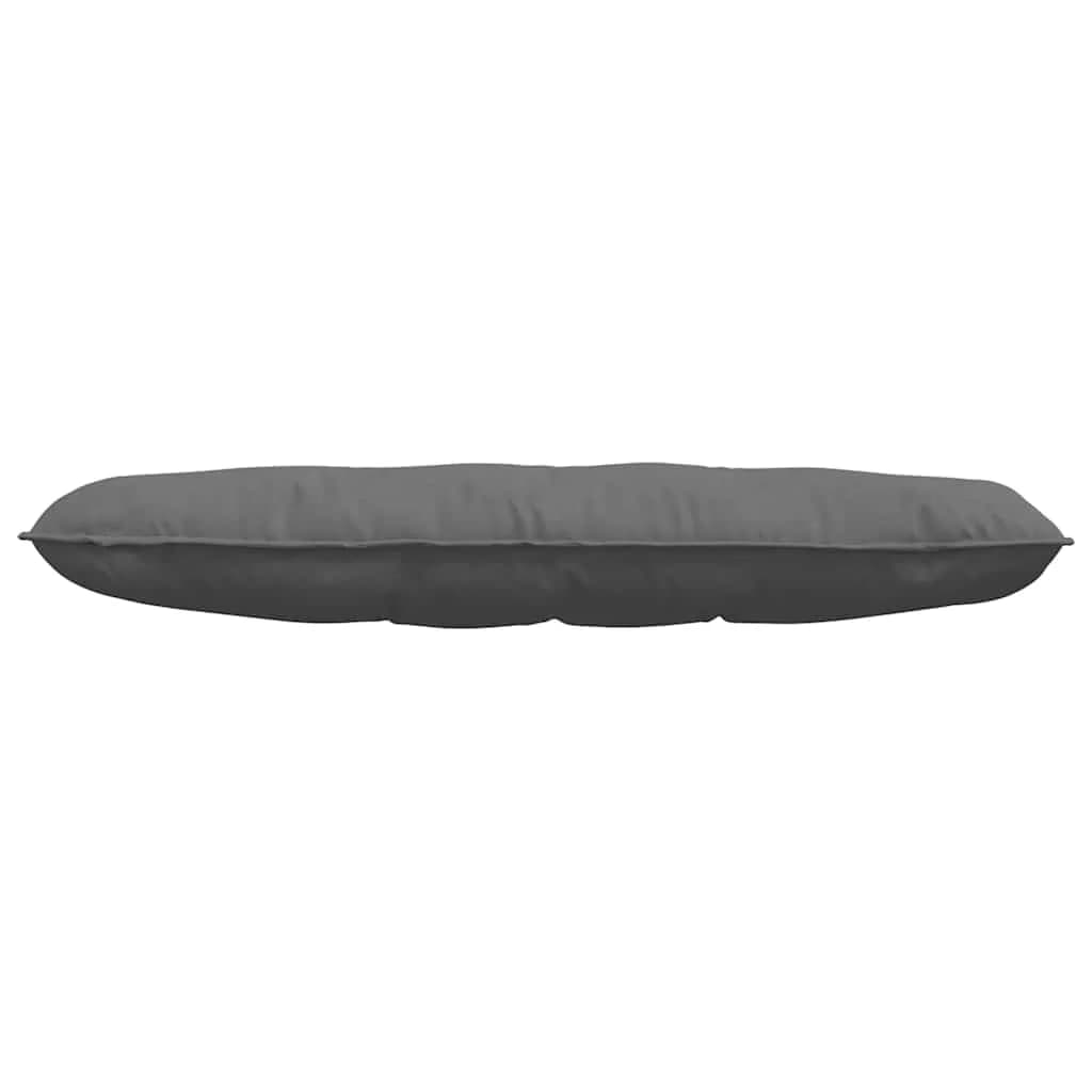 Poglavni vzglavnik Temno siva 140 x 50 cm Mikrofiber tkanina - slika 5