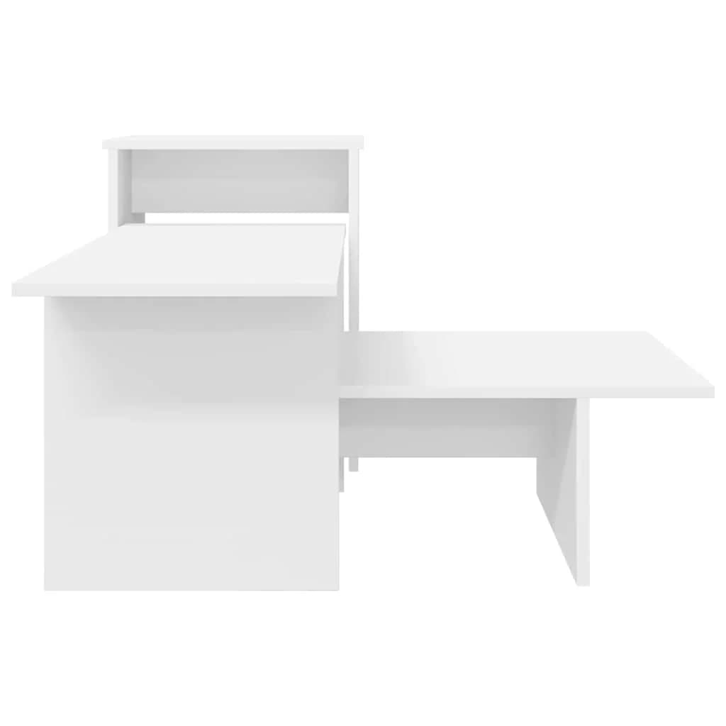 Konzolna miza Bela 91,5 x 35 x 38,5 cm Inženirski les - slika 6