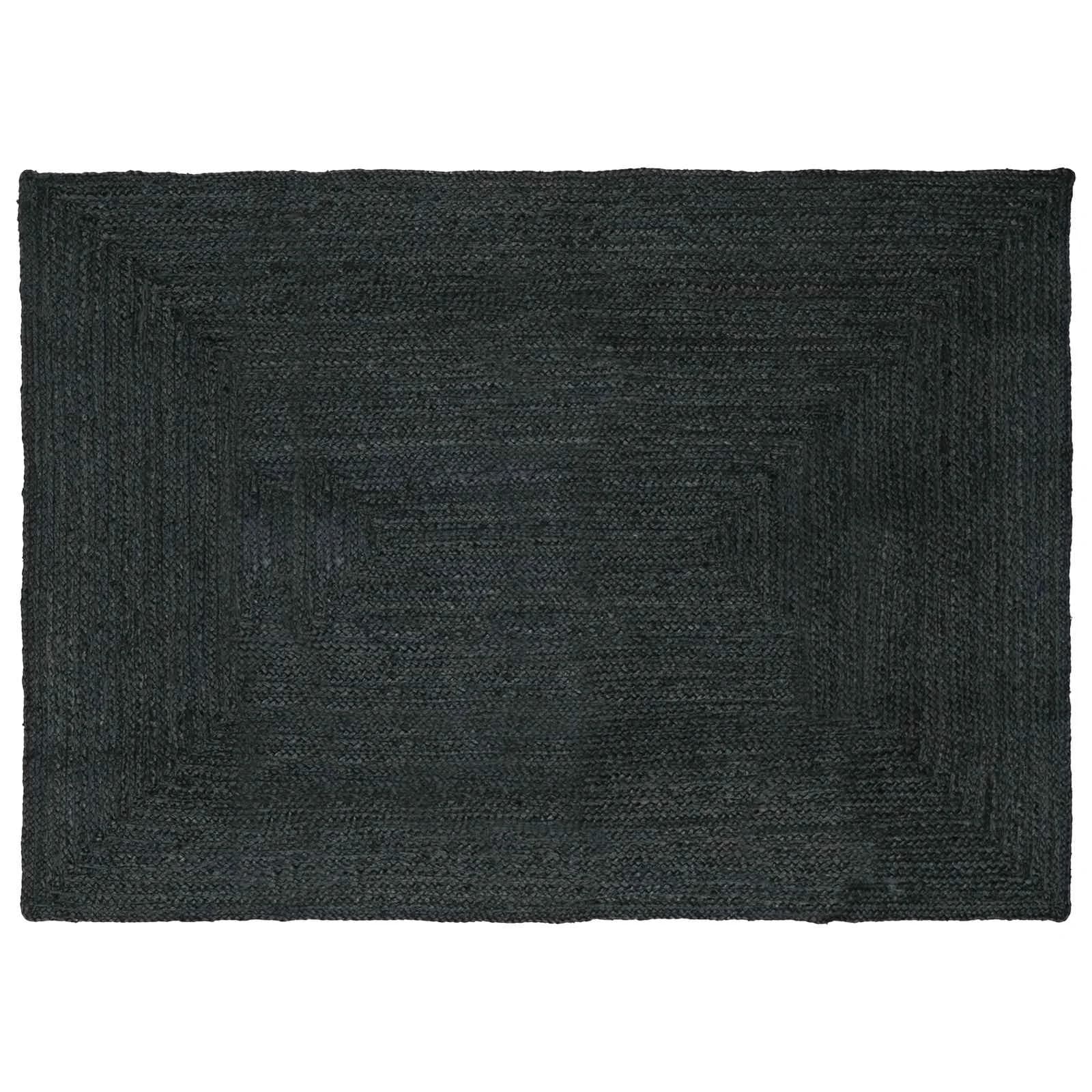 Preproge za površine Pravokotna Temno siva 240 x 340 cm Juta