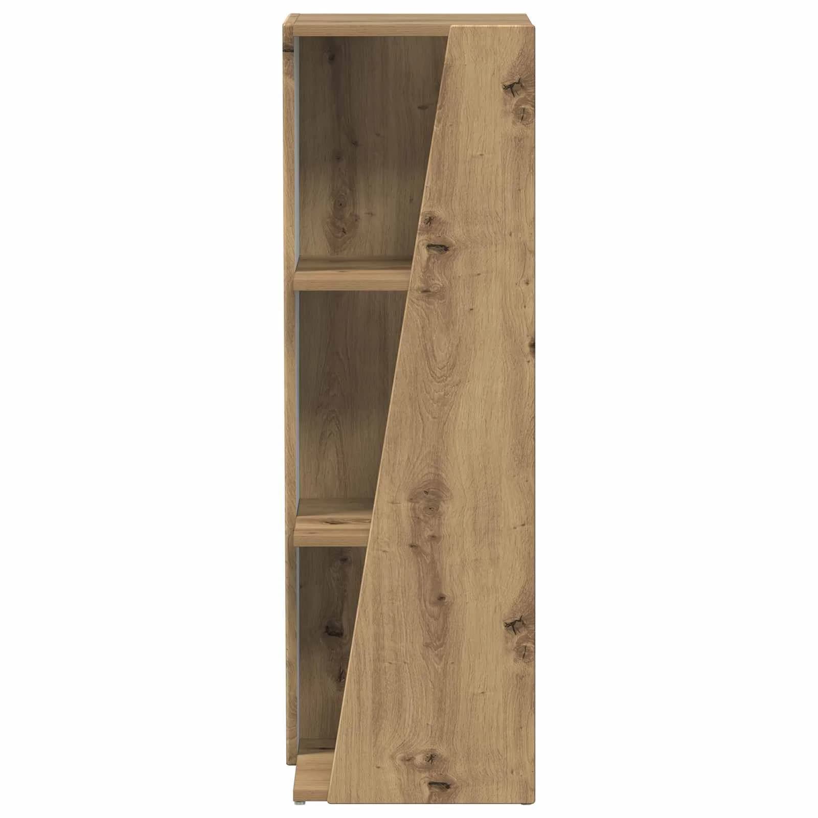 Stranski polic 33 x 32 x 100,5 cm Inženirski les Umetni hrast - slika 5