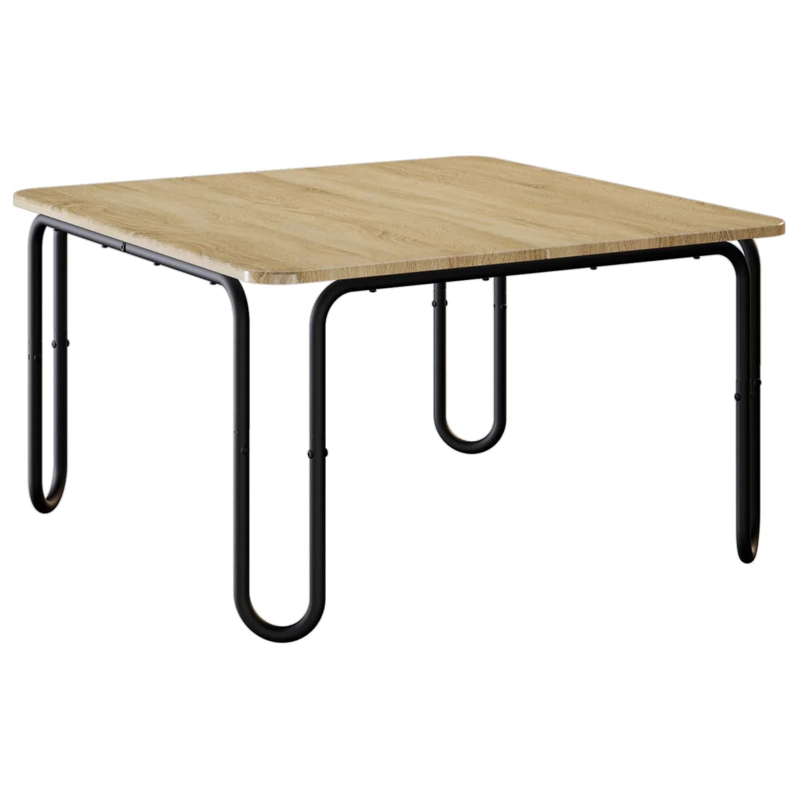 Klubska miza Sonoma hrast 59 x 59 x 45 cm Inženirski les - slika 2