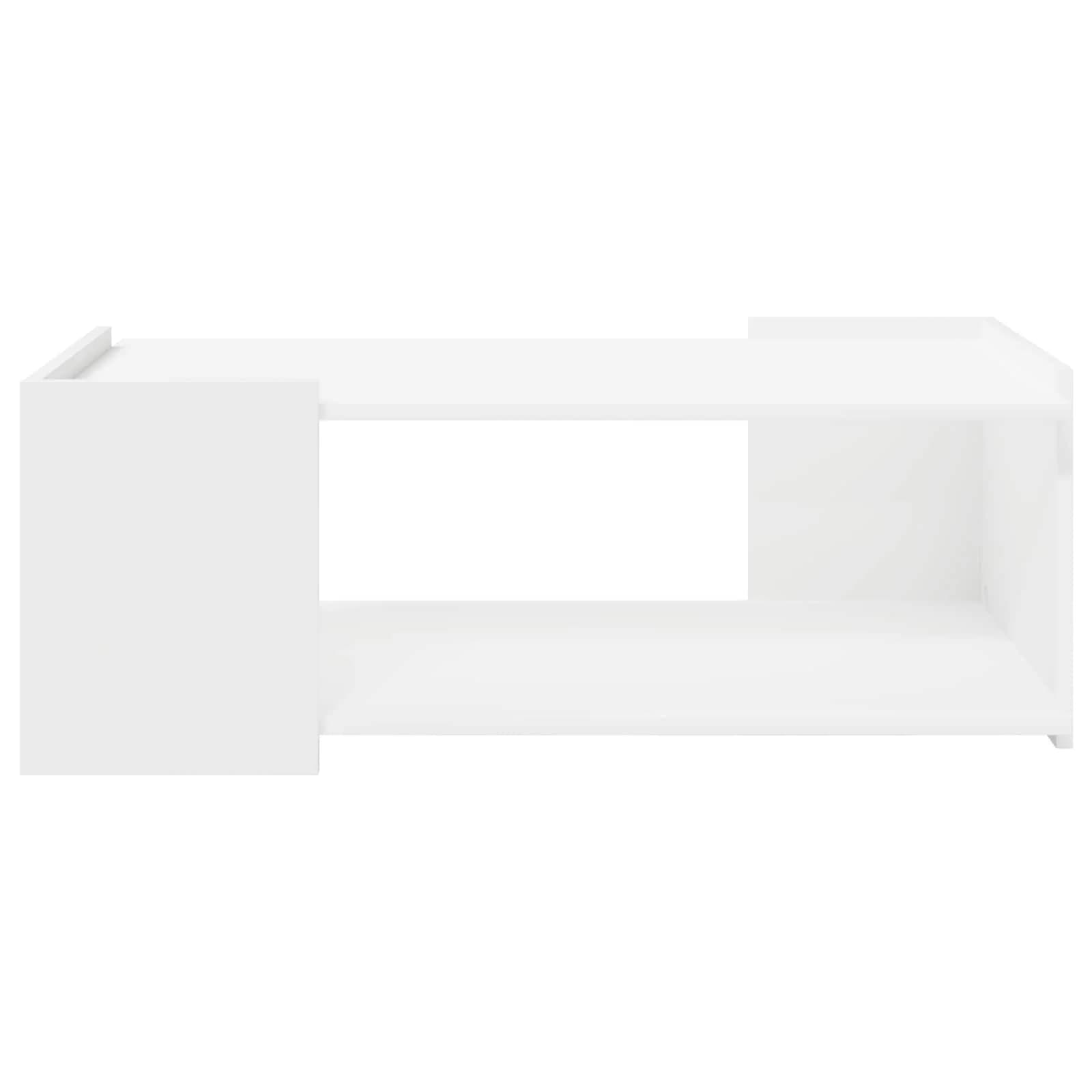 Klubska miza Bela 90 x 50 x 33 cm Inženirski les - slika 5