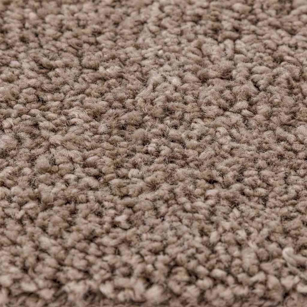 Antiskluzna Shaggy Preproga Rjava 160 x 160 cm PP - slika 5
