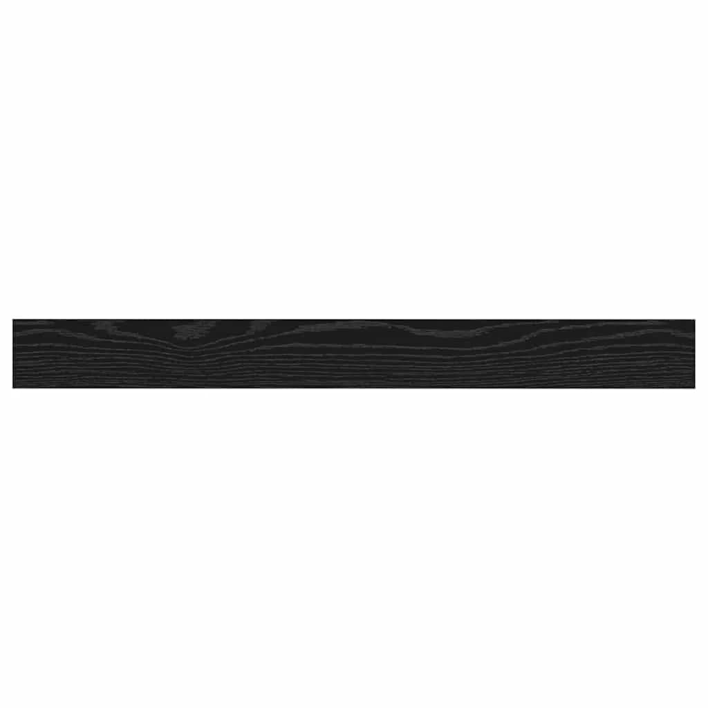 Polica za knjige 3 nivojev 4 kos 100 x 10 x 1,5 cm Črna - slika 8