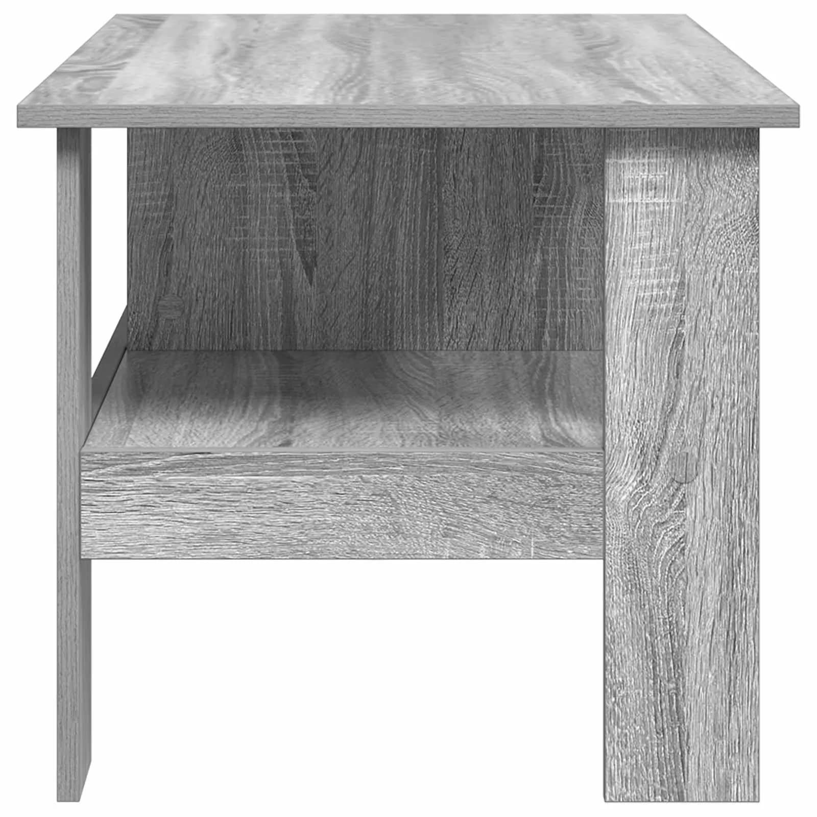 Klubska miza Siva Sonoma 90 x 50 x 45 cm Inženirski les - slika 6