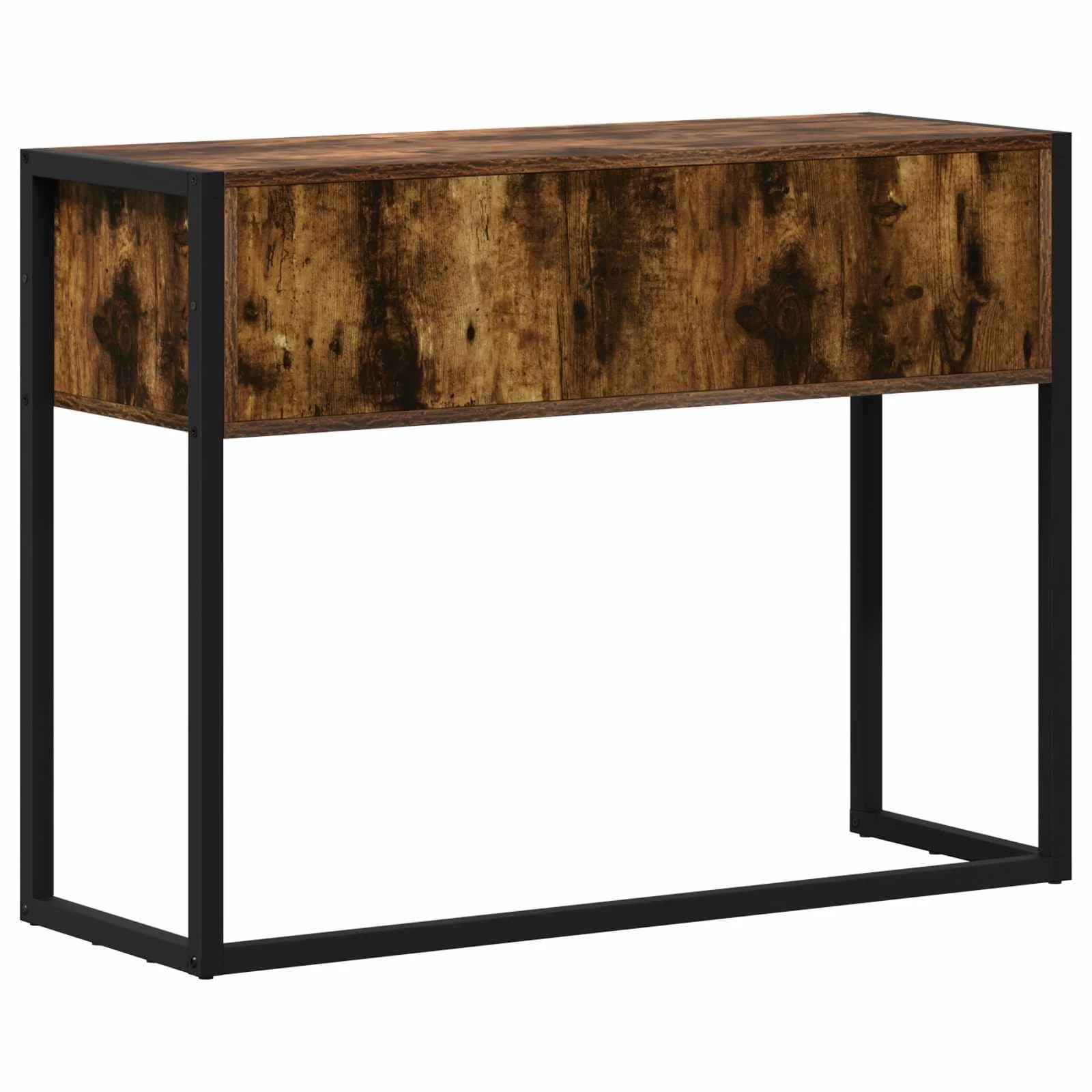 Stranska miza Dimni hrast 100 x 36 x 75 cm Inženirski les - slika 7