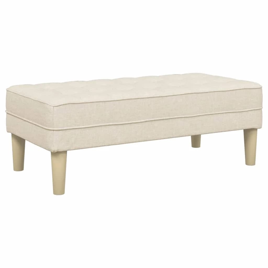 klop z blazino Laneno platno 113 x 57 x 39 cm blago - slika 2