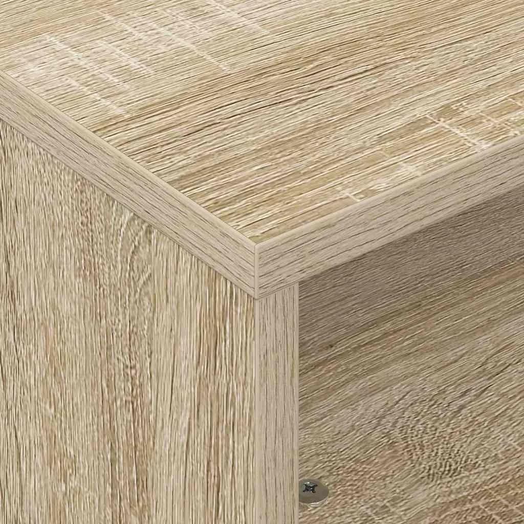 Stranska miza s kolesi Sonoma hrast 50,5 x 50 x 30 cm - slika 8