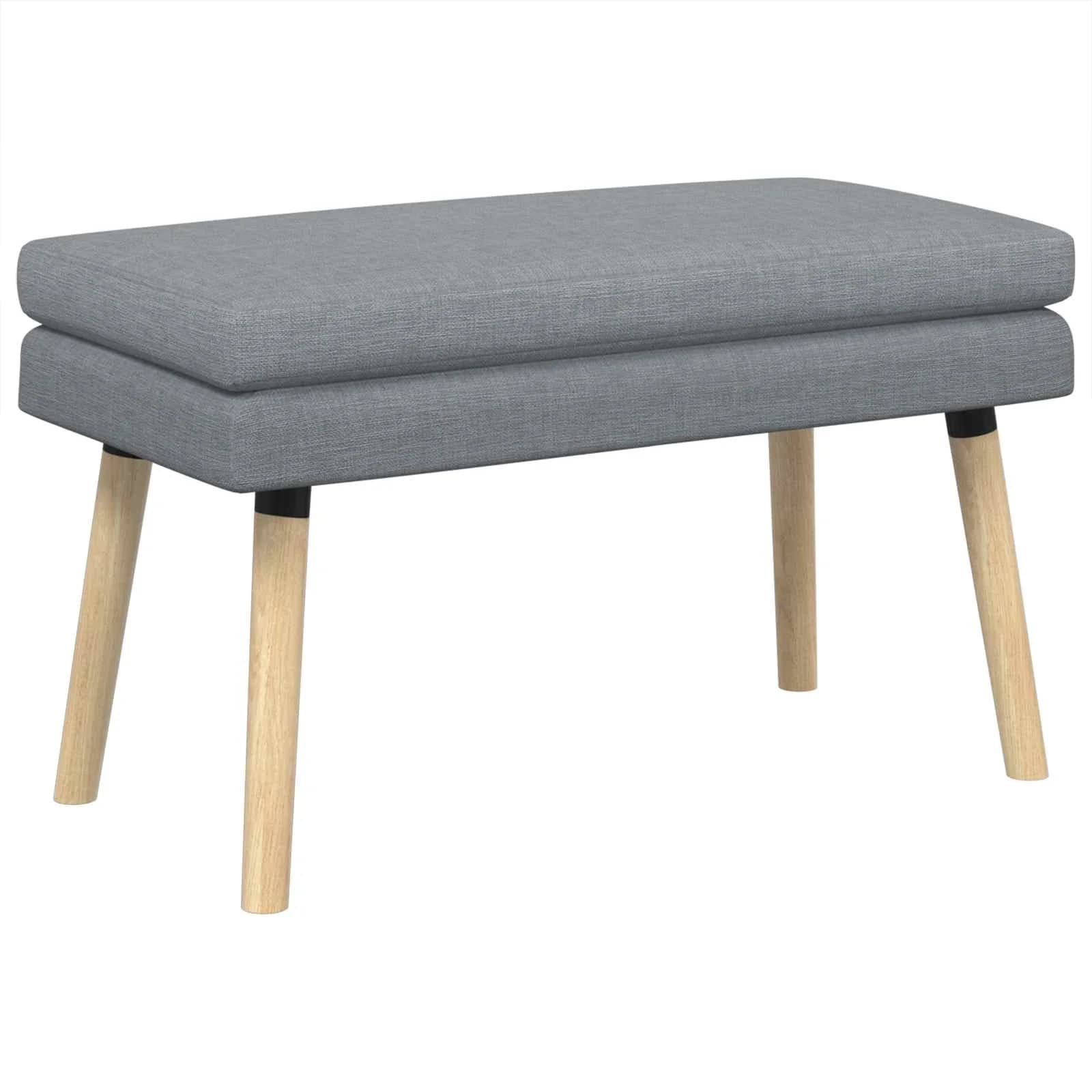 Dvojna klop Svetlo siva 80 x 40 x 47 cm Blago - slika 2