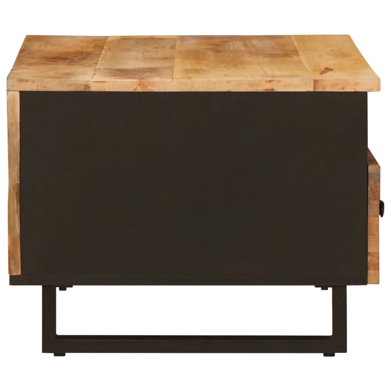 Klubska miza s predalom Rjava 80 x 54 x 40 cm Masiven les manga - slika 4