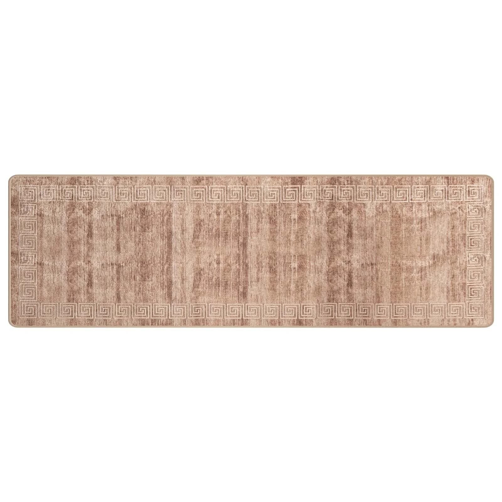 Preproga runner MARSA Bela 80 x 350 cm Poliester in PVC - slika 2