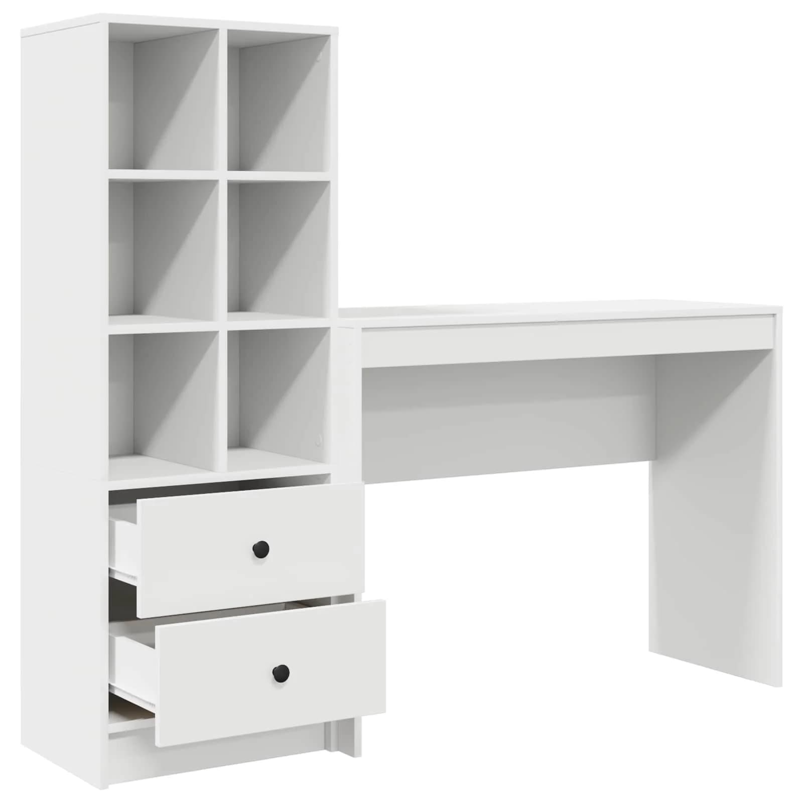 Miza Bela 145,5 x 40 x 127 cm 2 kos - slika 7