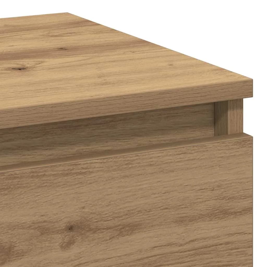 Nočna omarica 2 kos Umetni hrast 40 x 35 x 50 cm Inženirski les - slika 9