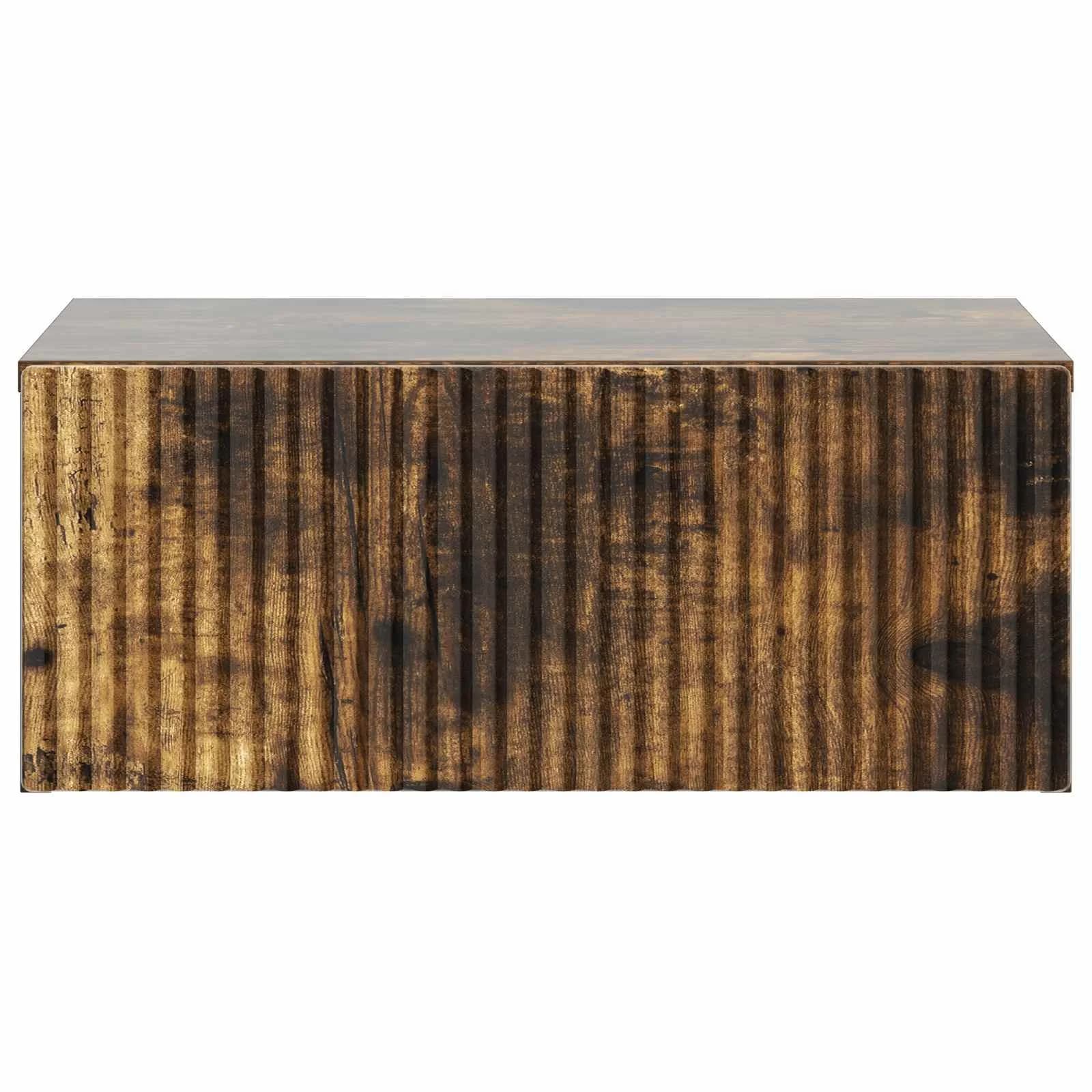 Stenski nočni omarici 2 kos Dimljen hrast 49 x 34,5 x 20 cm - slika 7