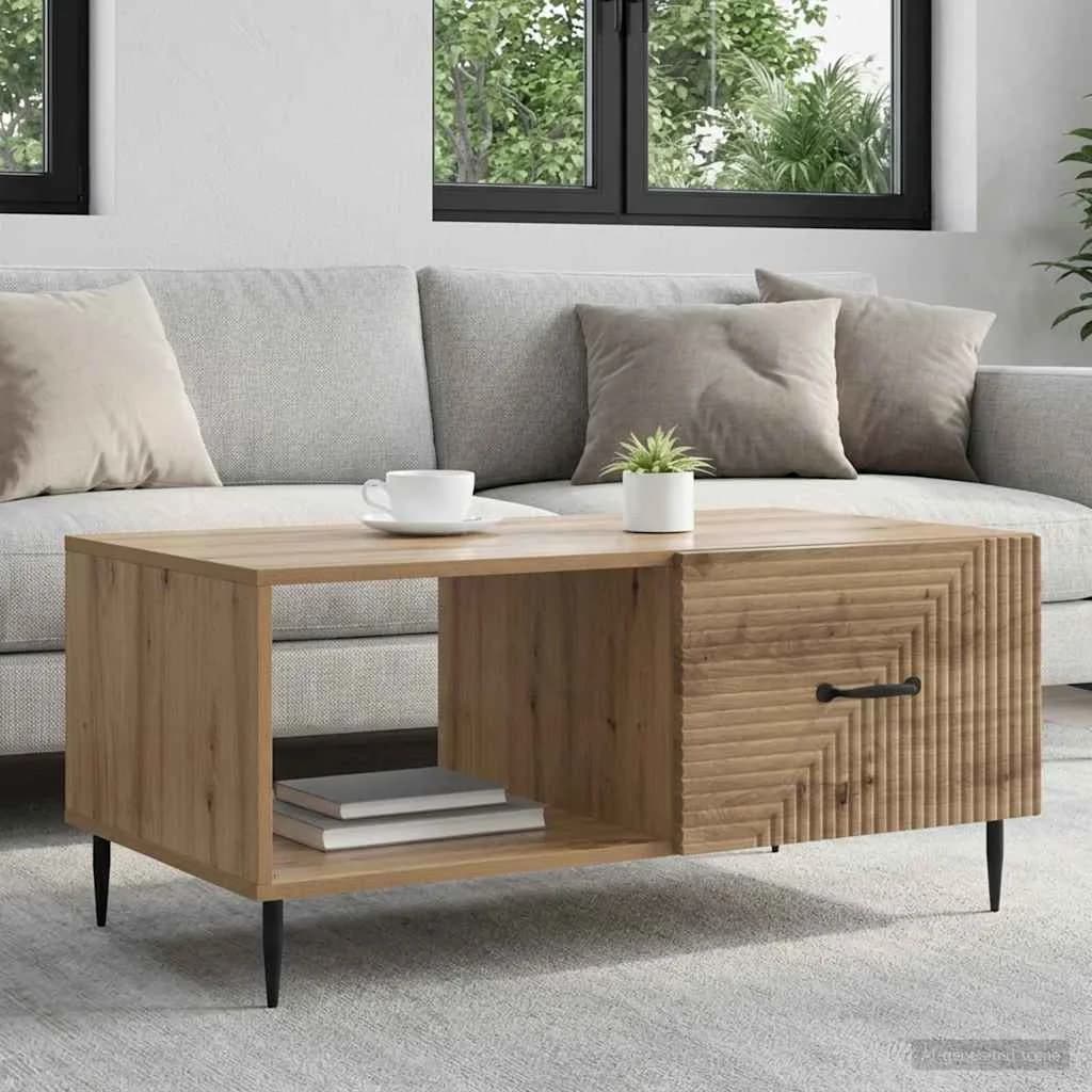 Klubska miza Artisan hrast 90 x 50 x 40 cm Inženirski les