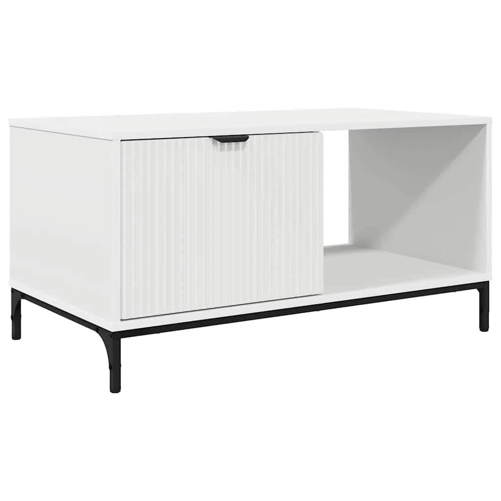 Klubska miza Bela 90 x 49 x 46 cm Inženirski les - slika 8