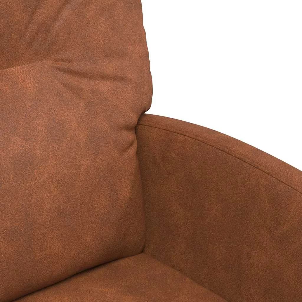 Jedilni stoli s kolesi 2 kos Umetna koža Rjava 57 x 67 x 95 cm - slika 7