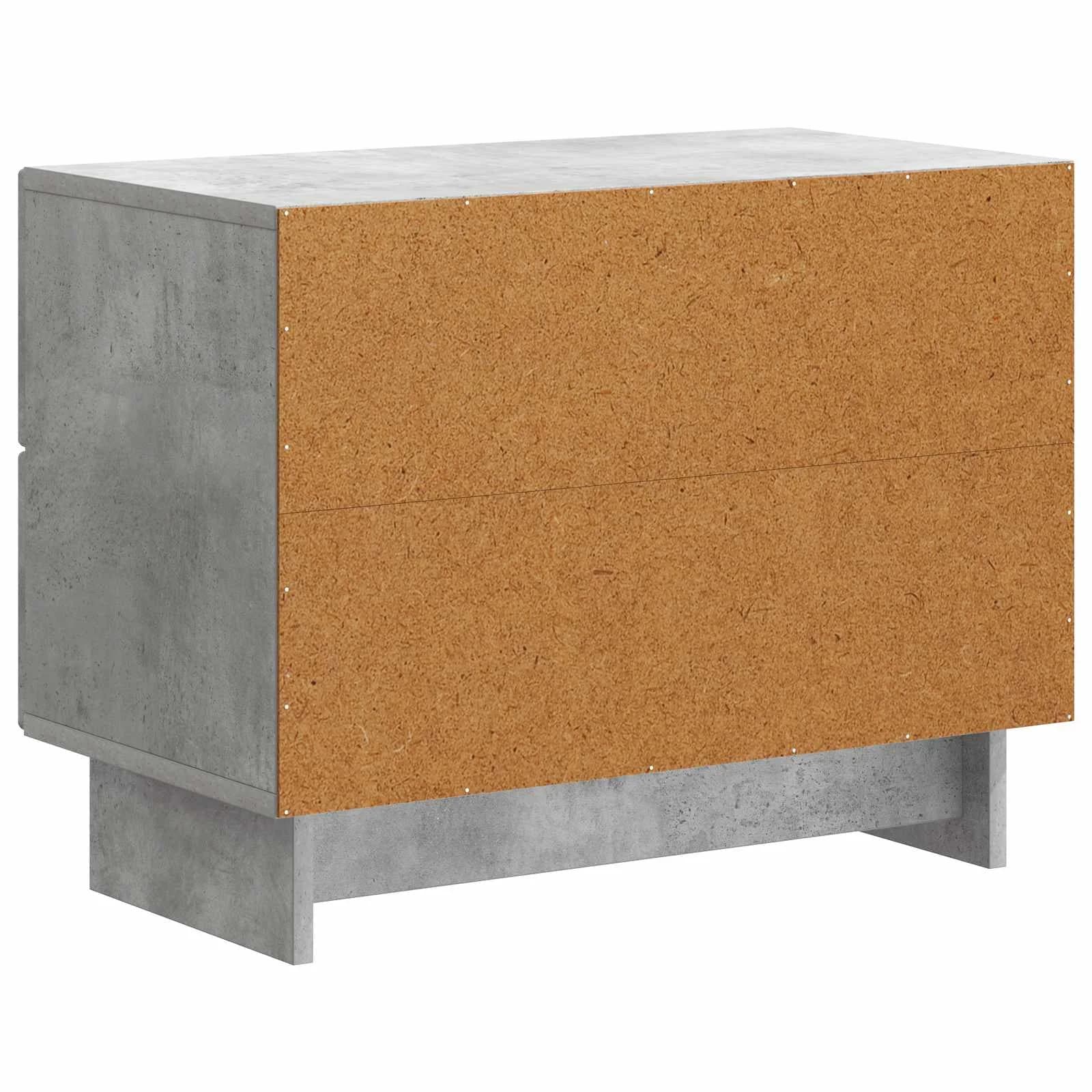 Nočna omarica Betonsko siva 62 x 34,5 x 47,5 cm Inženirski les - slika 7