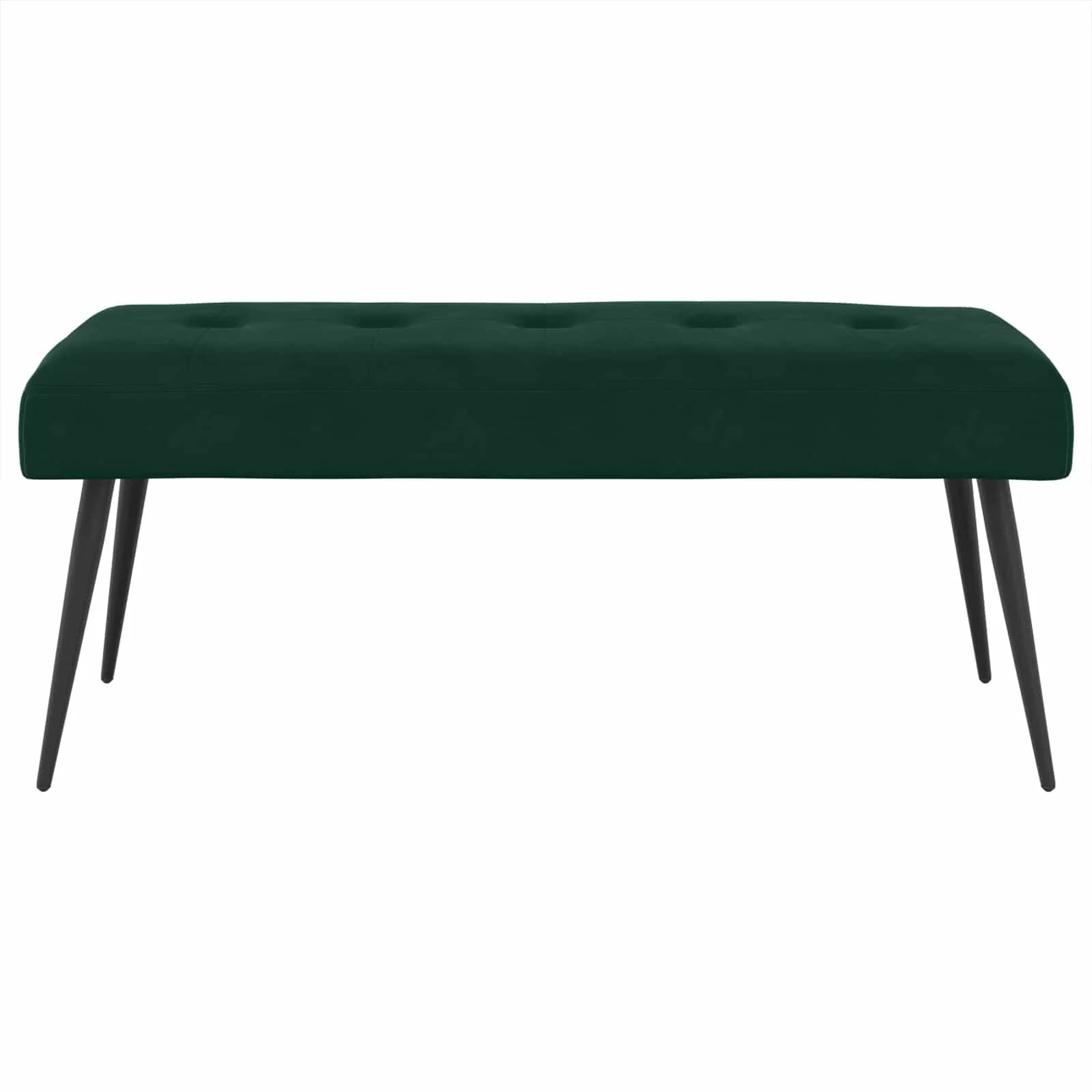Klop s gumbnim oblazinjenjem Temno zelena 110 x 40 x 46 cm - slika 5