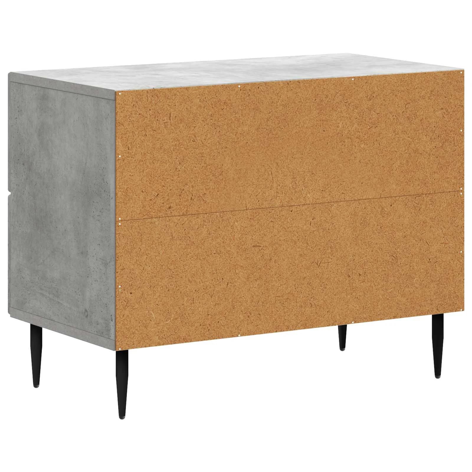 Nočna omarica Betonsko siva 62 x 34,5 x 47,5 cm Inženirski les - slika 7