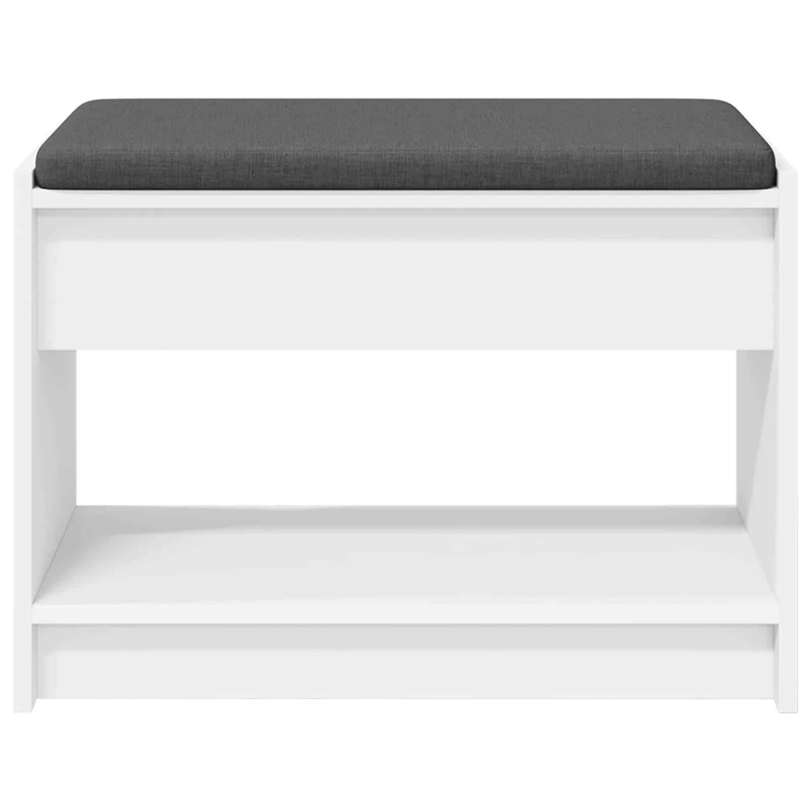 Haldna klop Bela 63 x 38 x 45 cm Oblikovan Les in Tkanina - slika 5