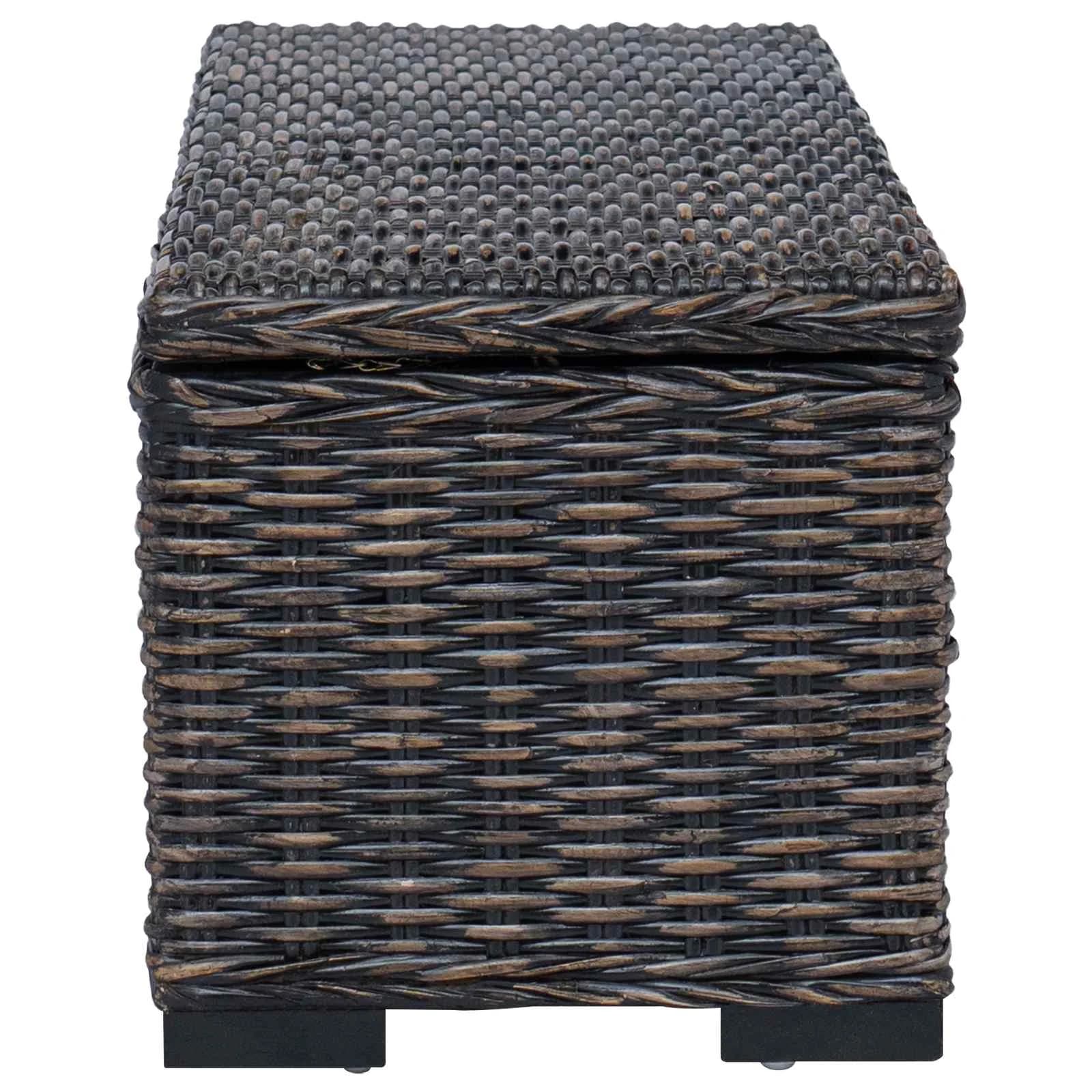 Shranjevalna škatla s shranjevanjem Črna 110 x 35 x 45 cm - slika 4