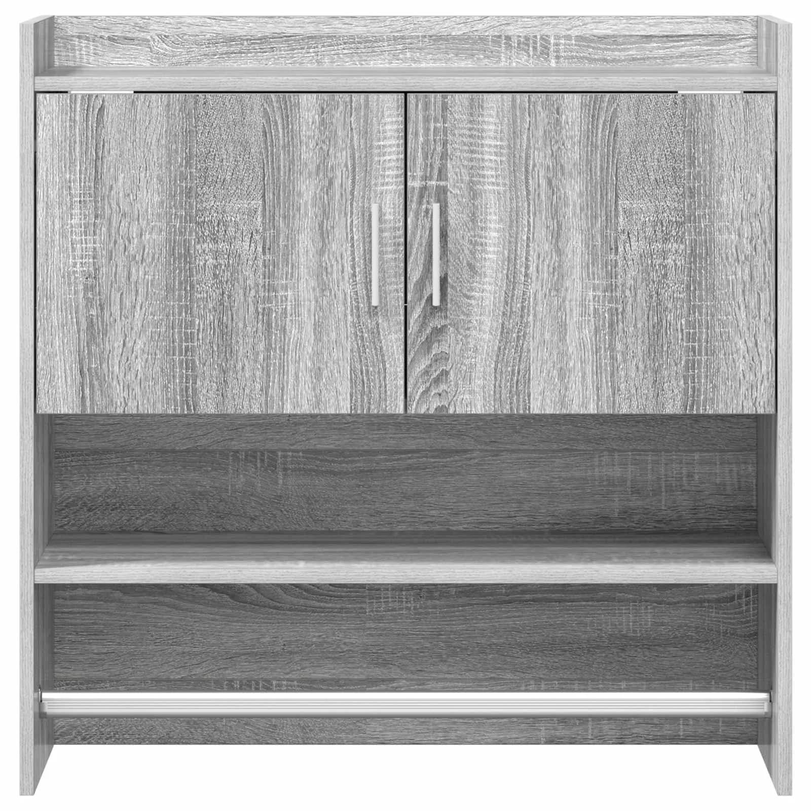 Stenska polica Montaža za steno Siva Sonoma 80 x 36 x 80 cm - slika 5