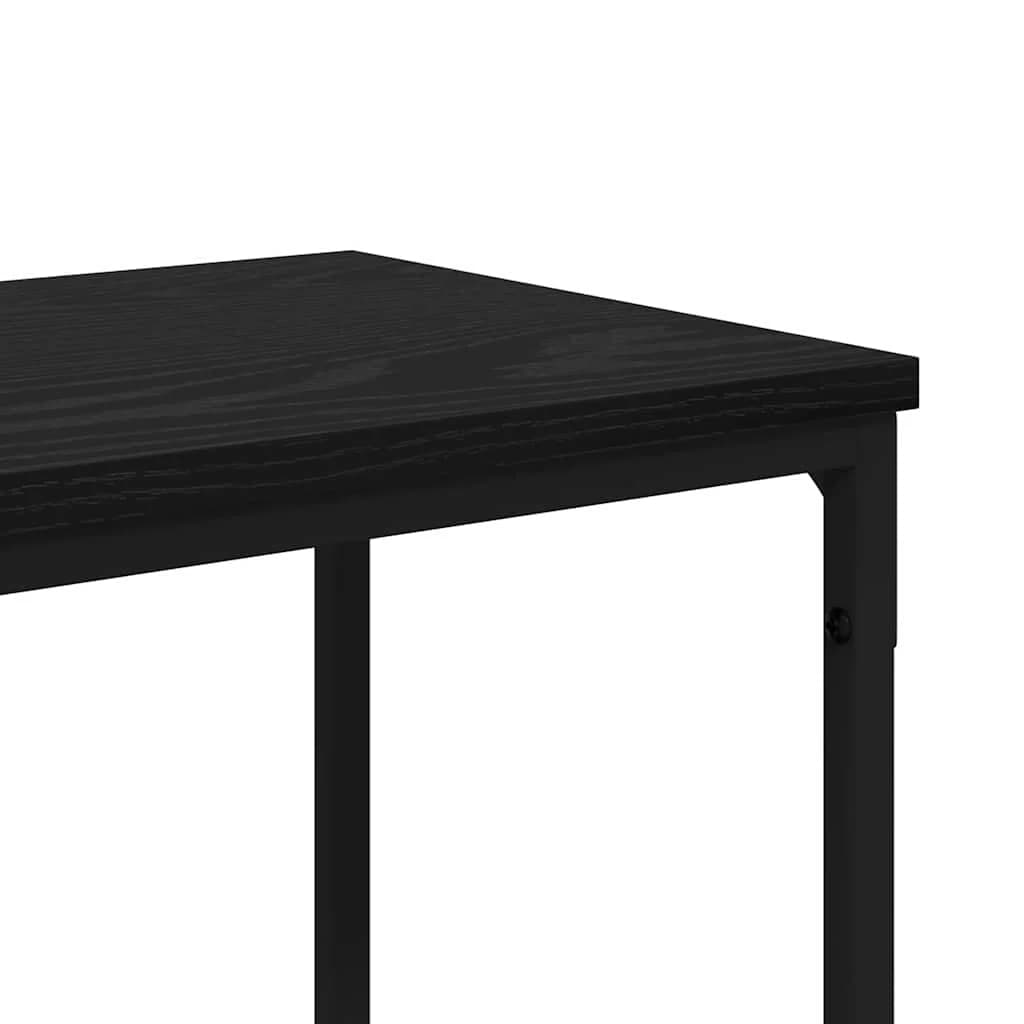 Konzolna miza Črna Orehovina 180 x 30 x 75 cm Inženirski les - slika 8
