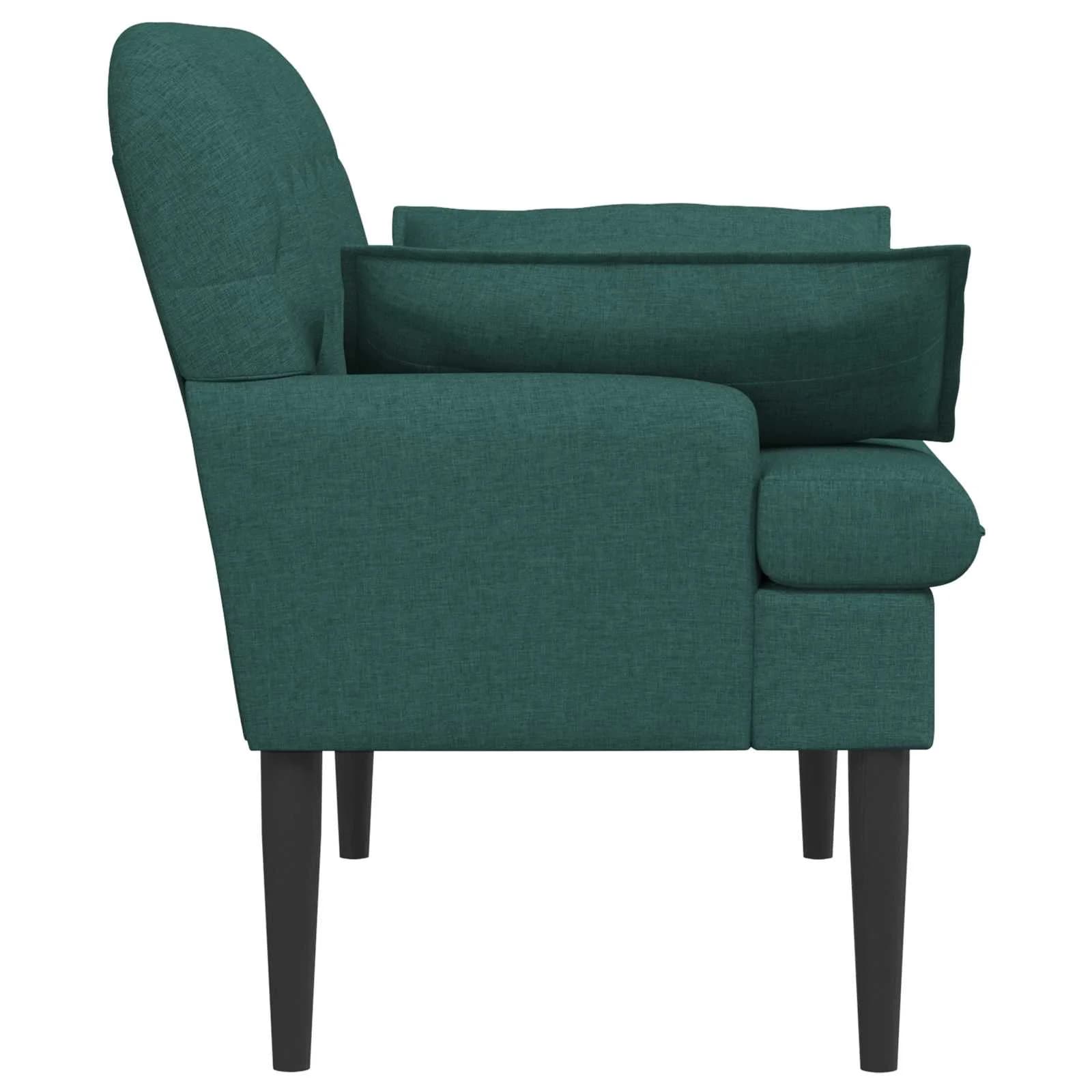 Dvojnica s gumbi Temno zelena 111 x 68 x 80 cm Blago - slika 4
