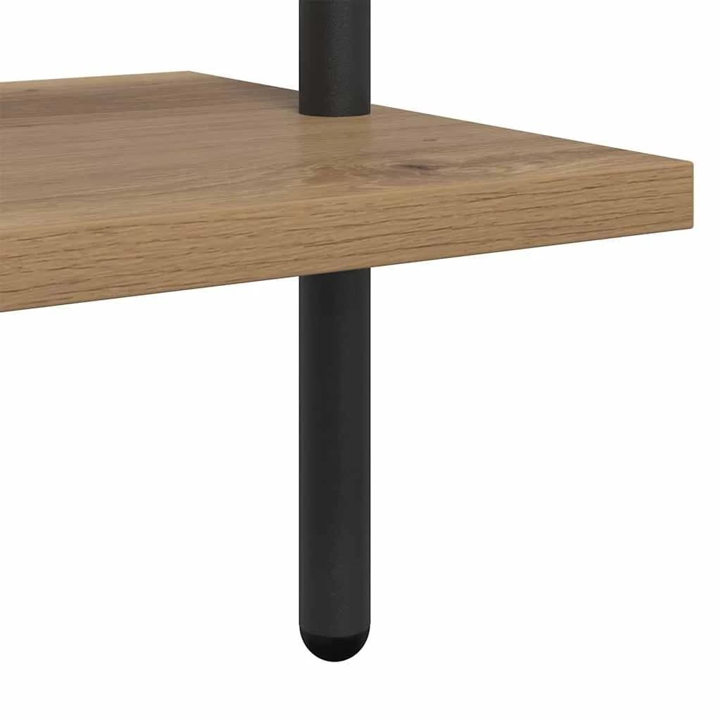 Knjižna polica 6 nivojev 60 x 24 x 203 cm Inženirski les - slika 8