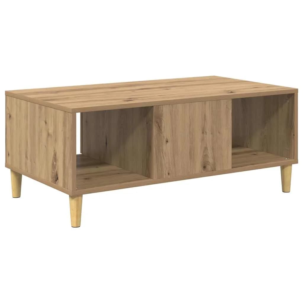 Klubska miza Umetni hrast 90 x 50 x 26.5 cm Inženirski les - slika 8