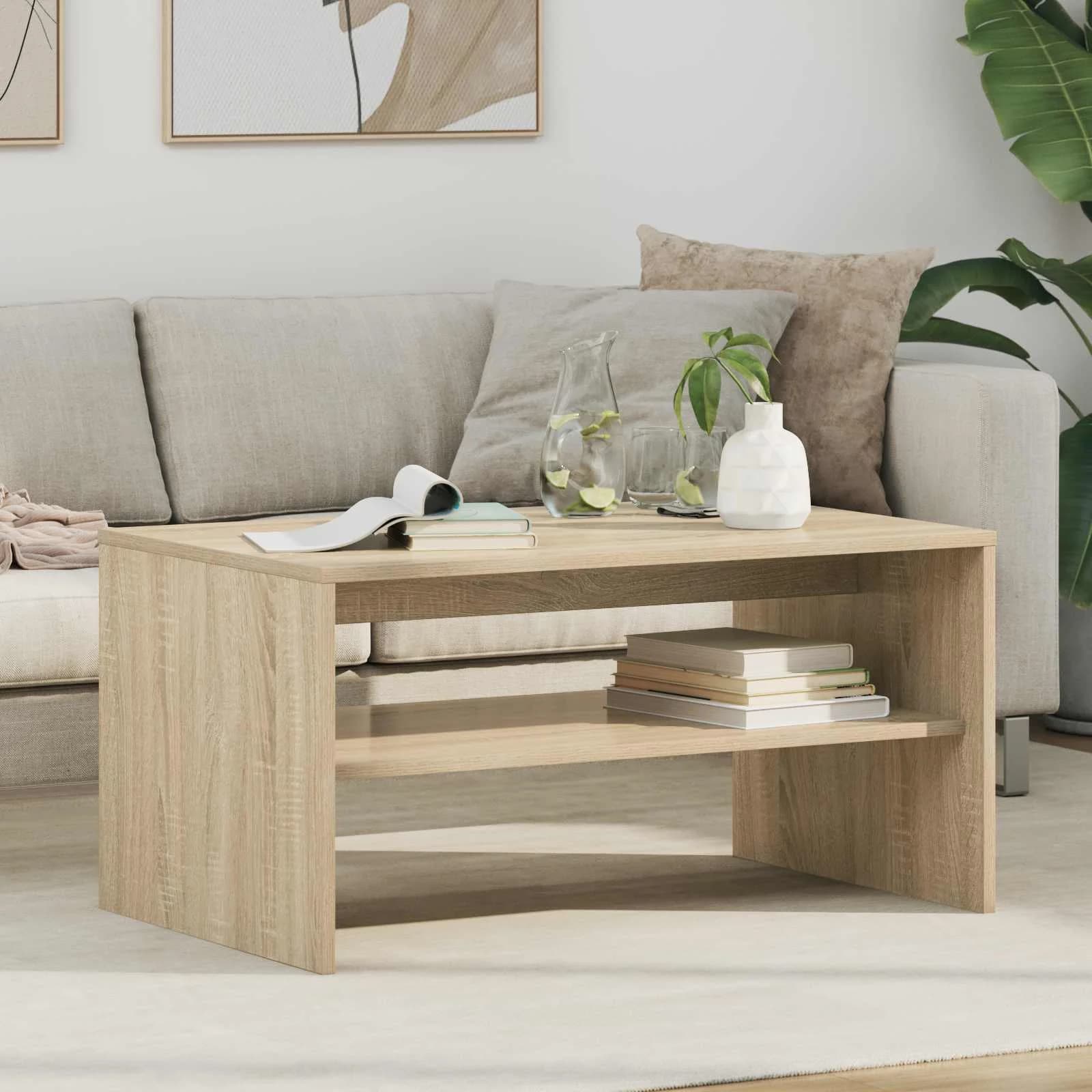 Klubska miza Sonoma hrast 80 x 50 x 40 cm Inženirski les