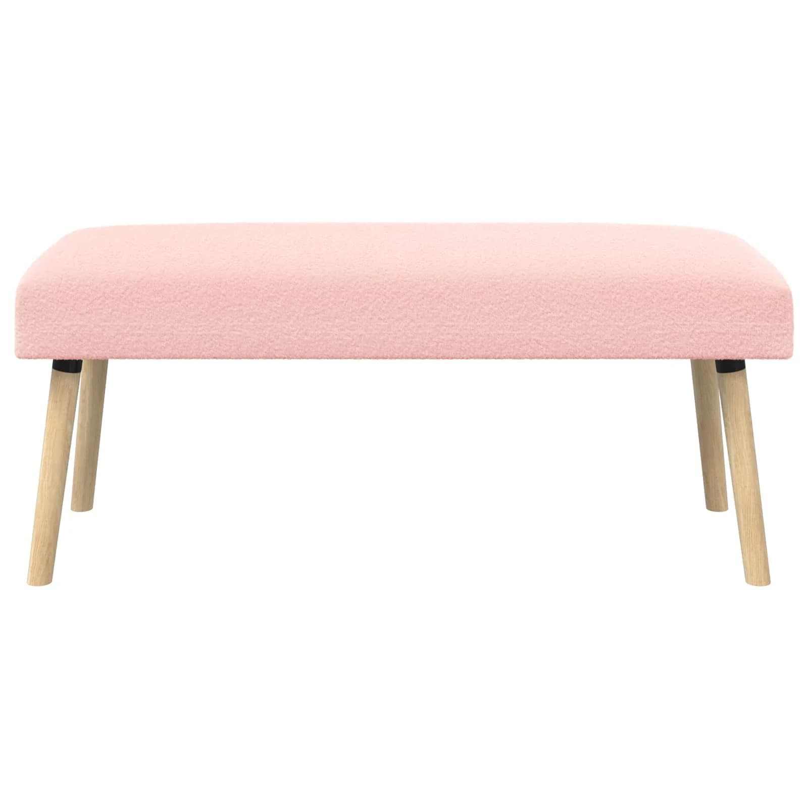 klop Enobarvno Roza 110 x 40 x 46 cm Bouclé - slika 5