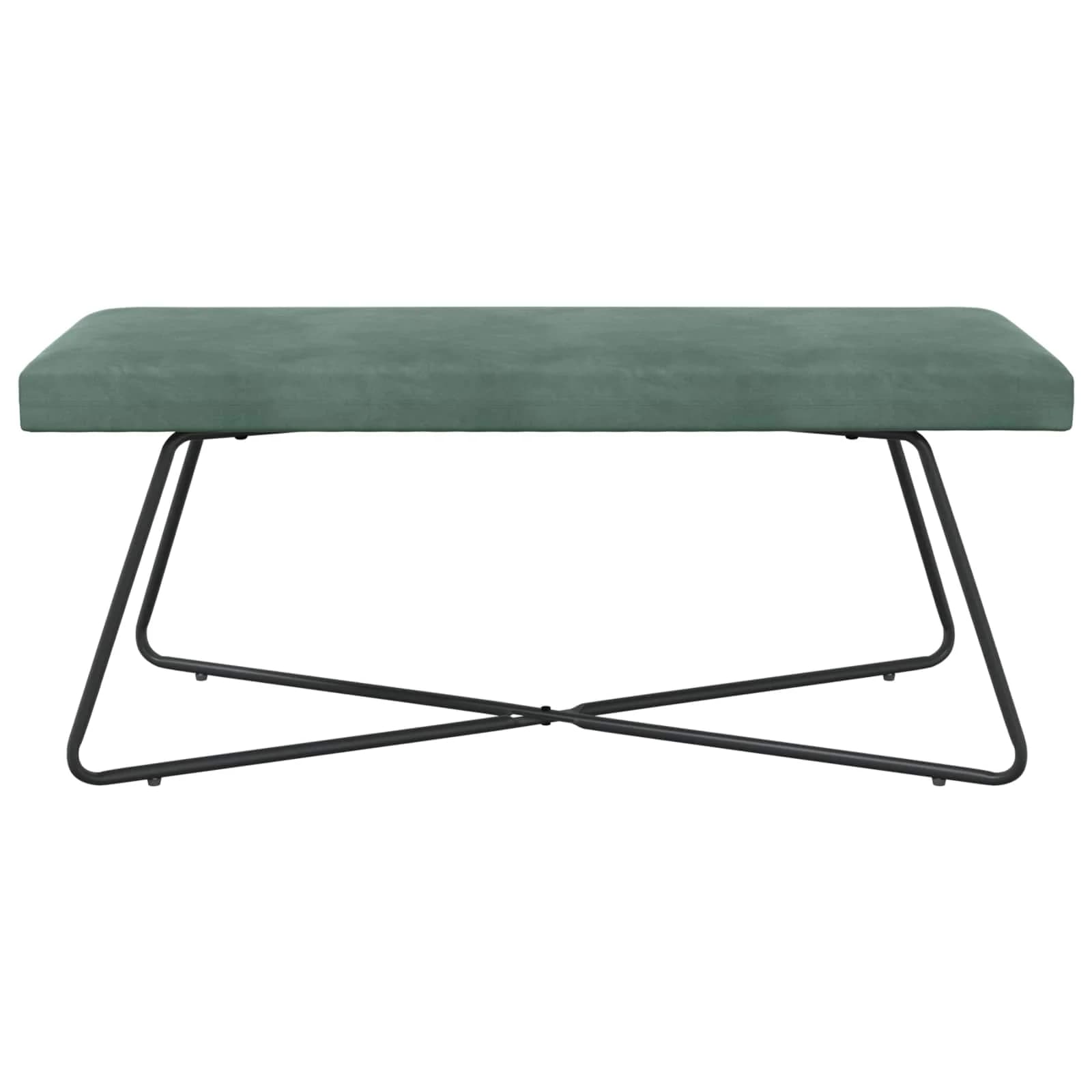 klop Morsko zelena 110 x 40 x 45 cm Žamet - slika 5